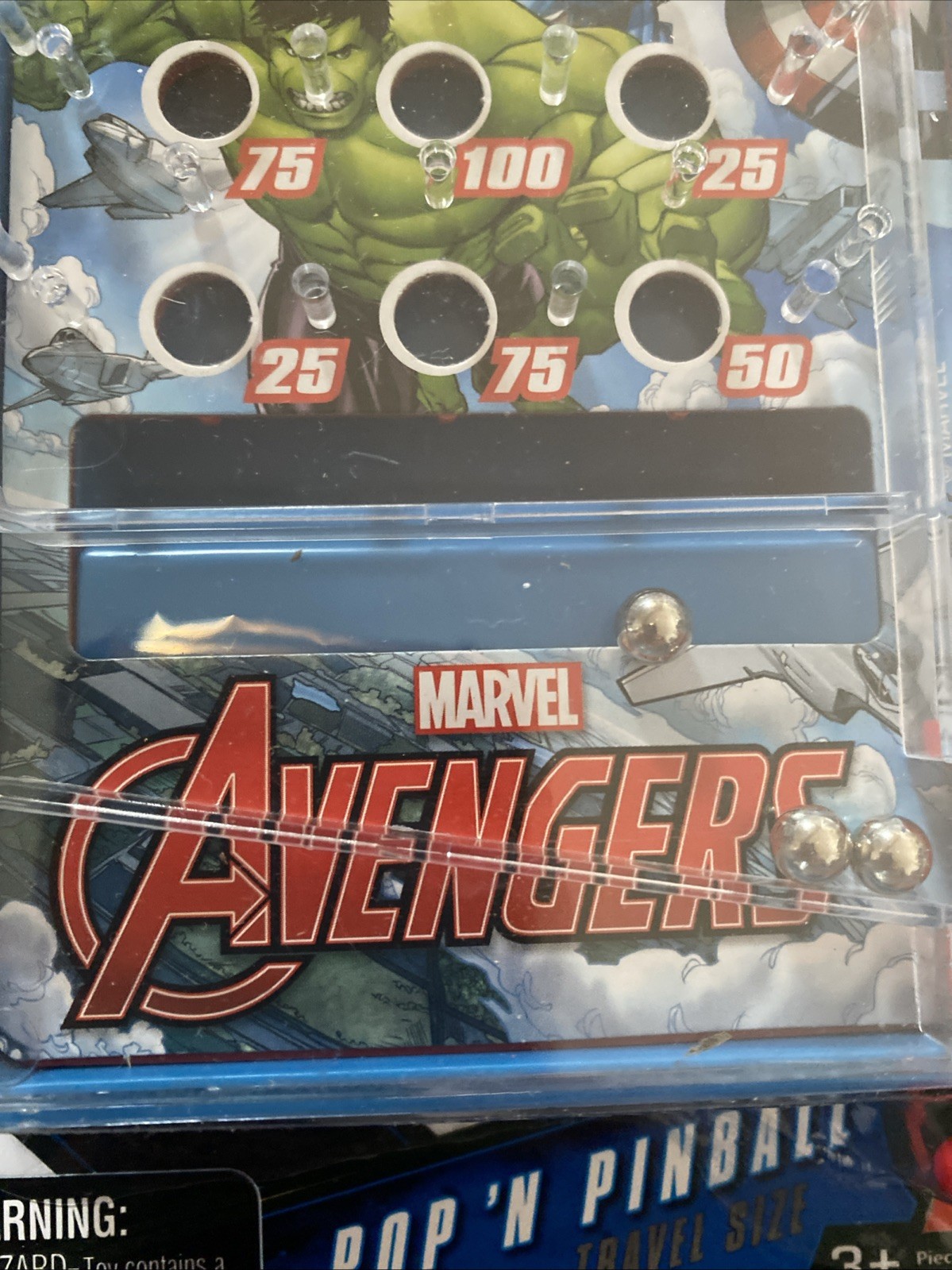 Marvel Avengers Pinball Travel Game Easter Basket Gift Birthday