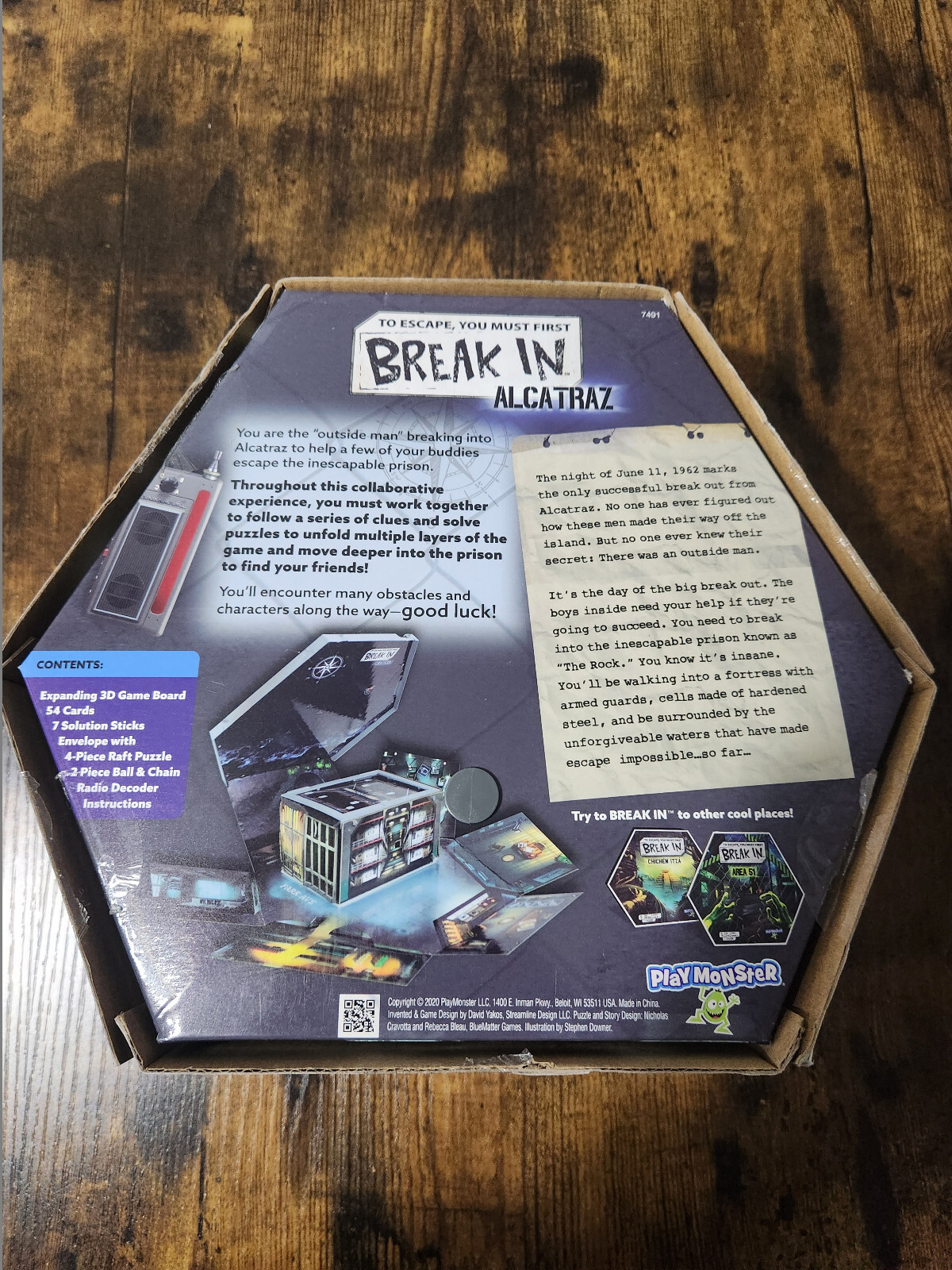 Break In: Alcatraz – Board Game – USED