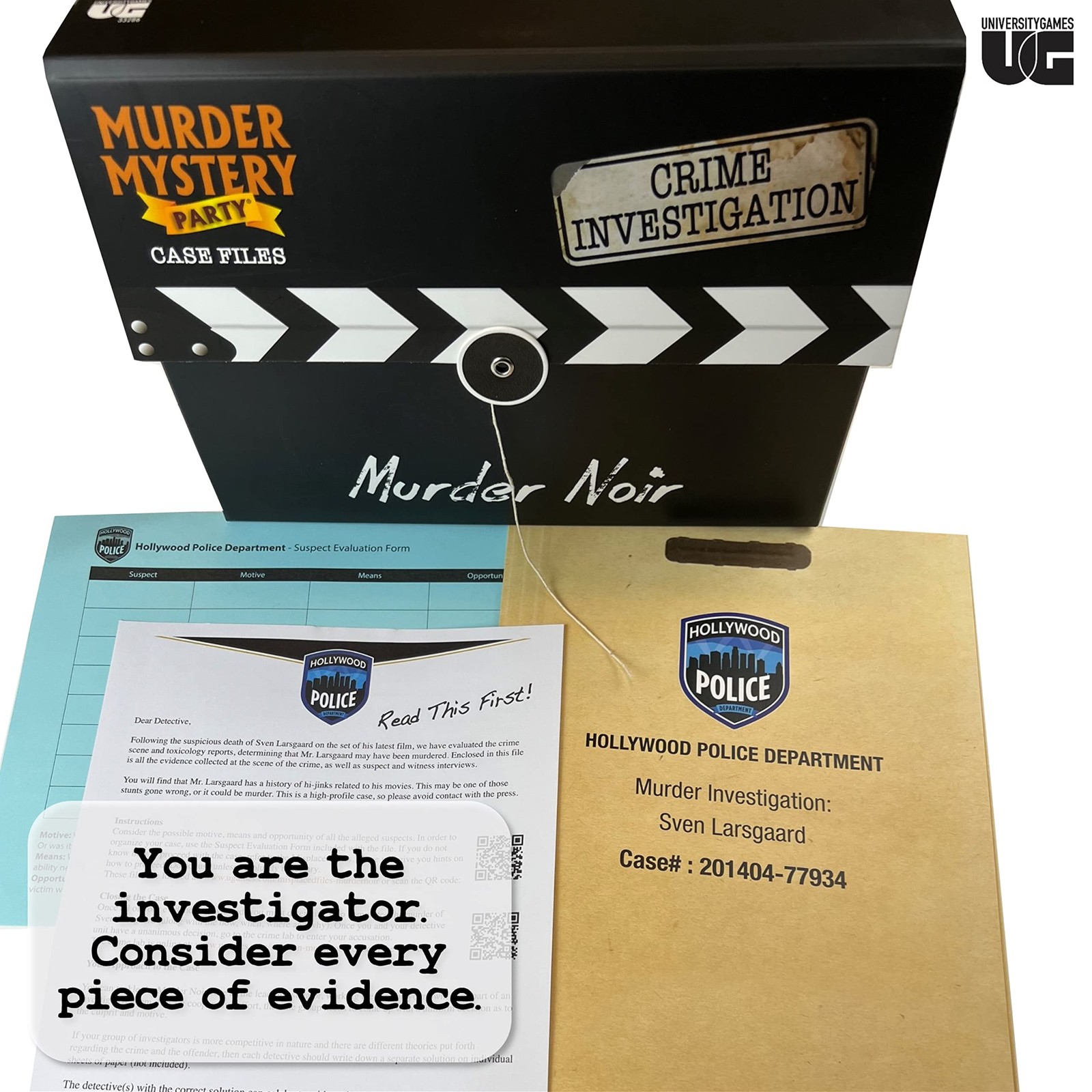 Murder Mystery Party Case Files: Murder Noir for 1 or More Players Ages 14 and