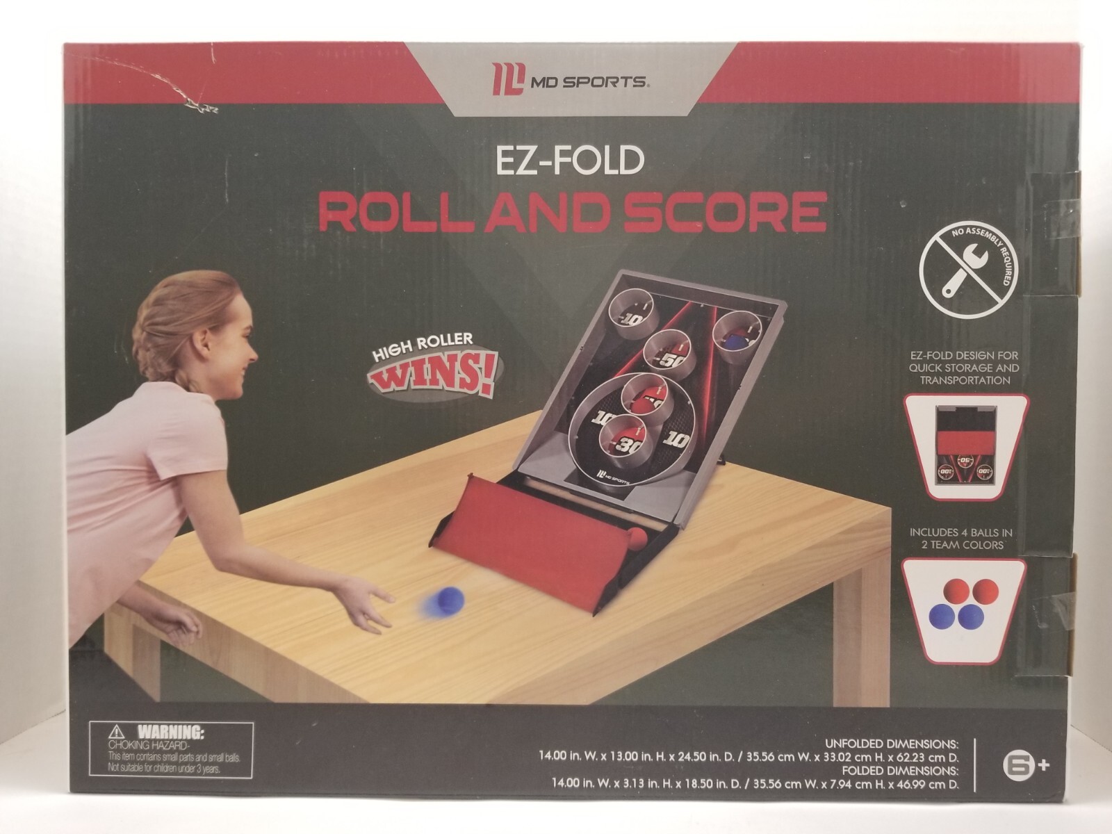 Skee-Ball Tabletop Game EZ Fold Roll And Score Classic Arcade MD Sports Rare New