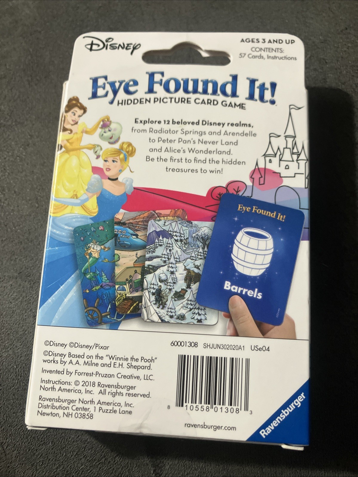 DISNEY EYE FOUND IT! HIDDEN PICTURE CARD GAME 2018 RAVENSBURGER & DISNEY PIXAR