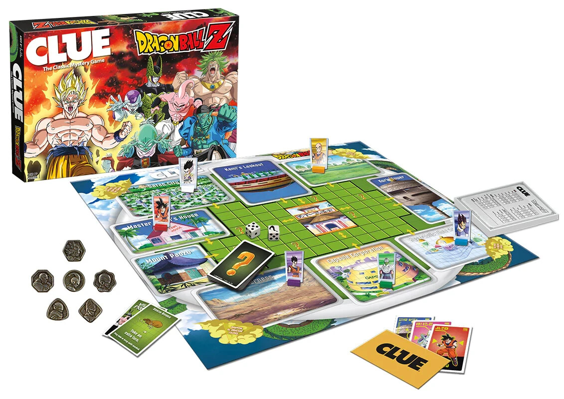 Dragon Ball Z CLUE 8+ 2-6 PLAYERS 60+ MINUTES + FREE DVD