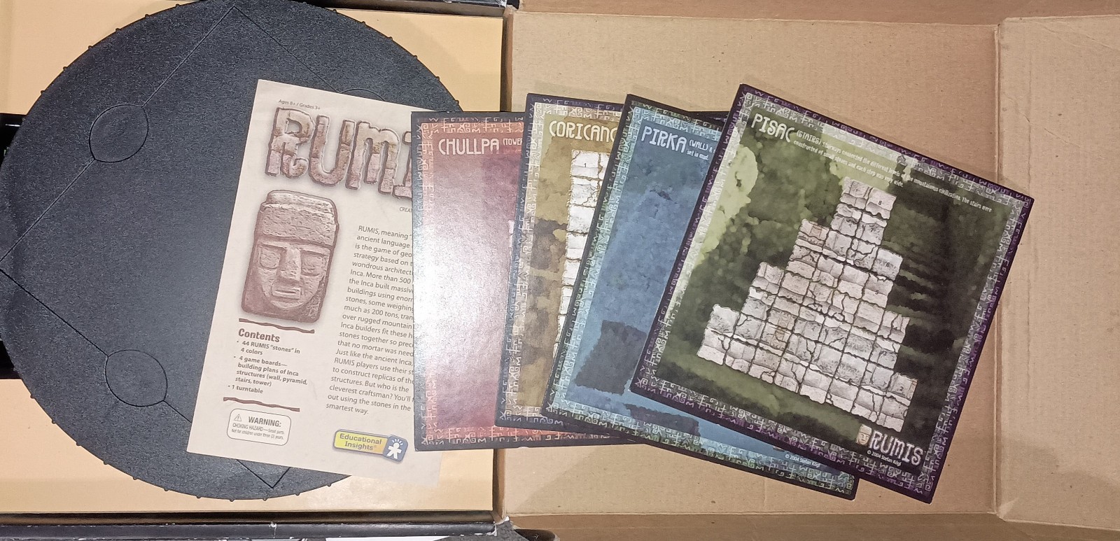 Rumis Educational 3D strategy Board Game 100% COMPLETE Mensa Select Approved