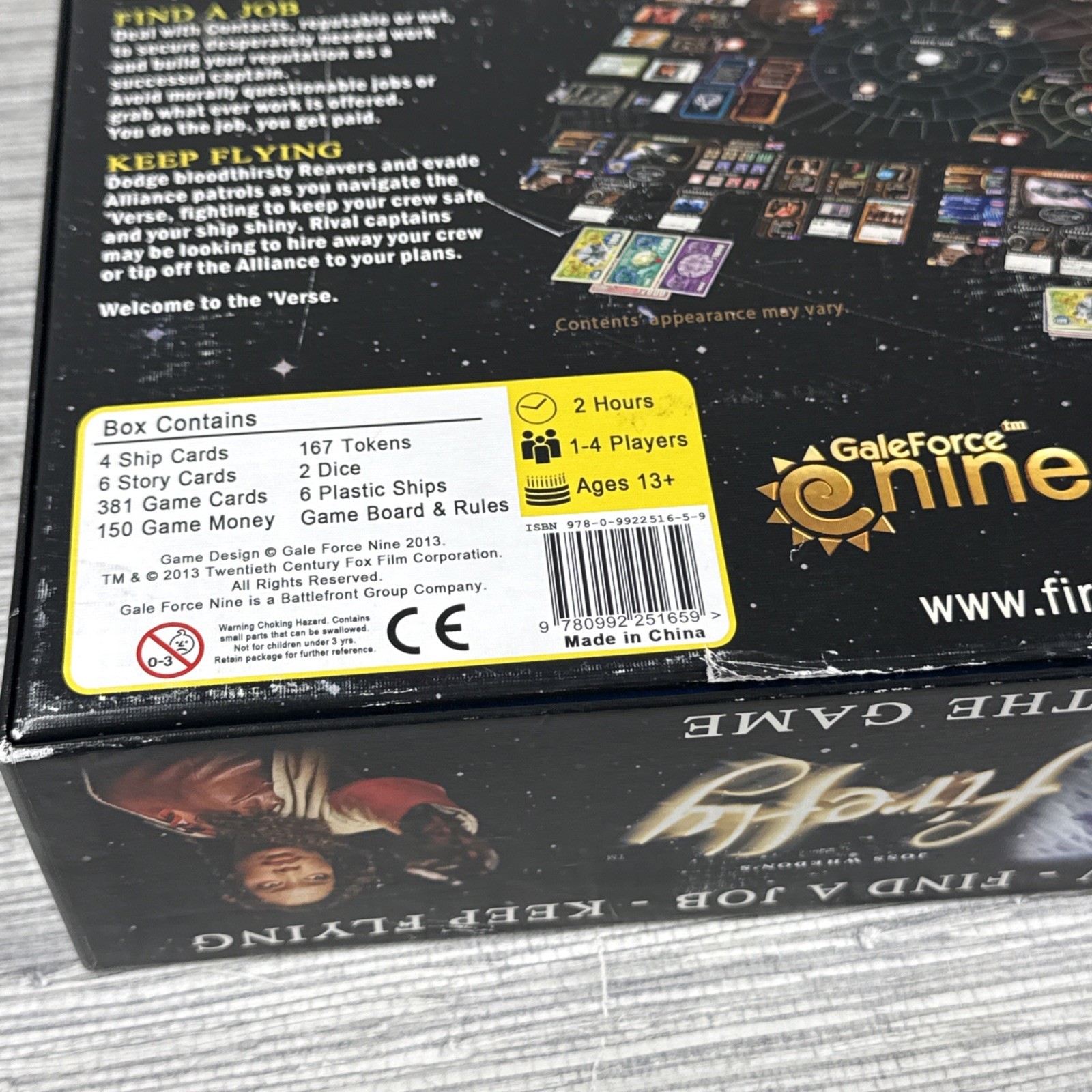 Joss Wheadon’s Firefly: The Game Gale Force Nine 2013 1-4 Players COMPLETE