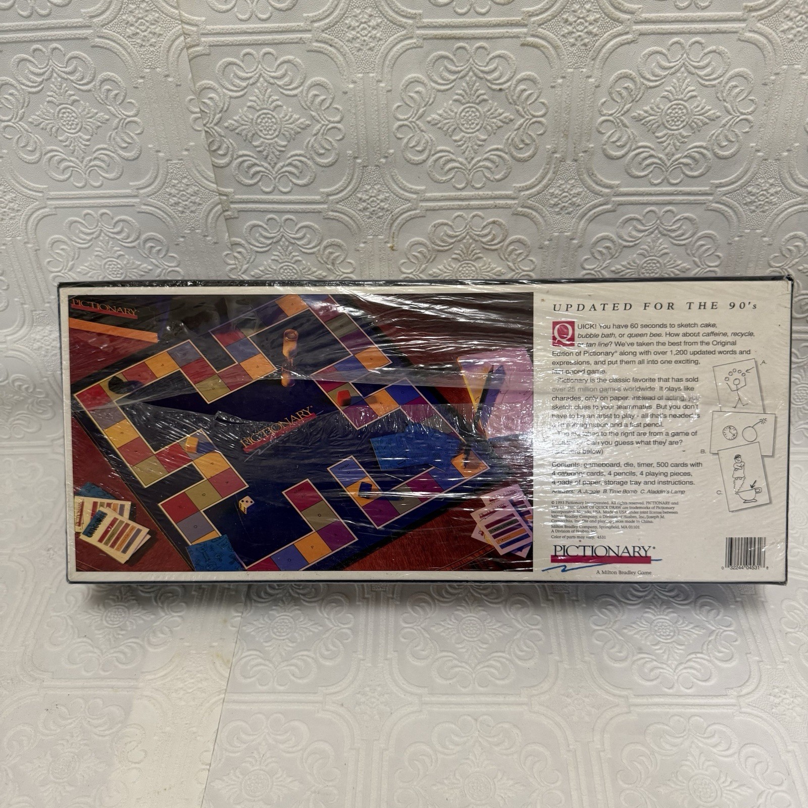 Pictionary Updated For The 90’s Classic Board Game from 1993 New Factory Sealed