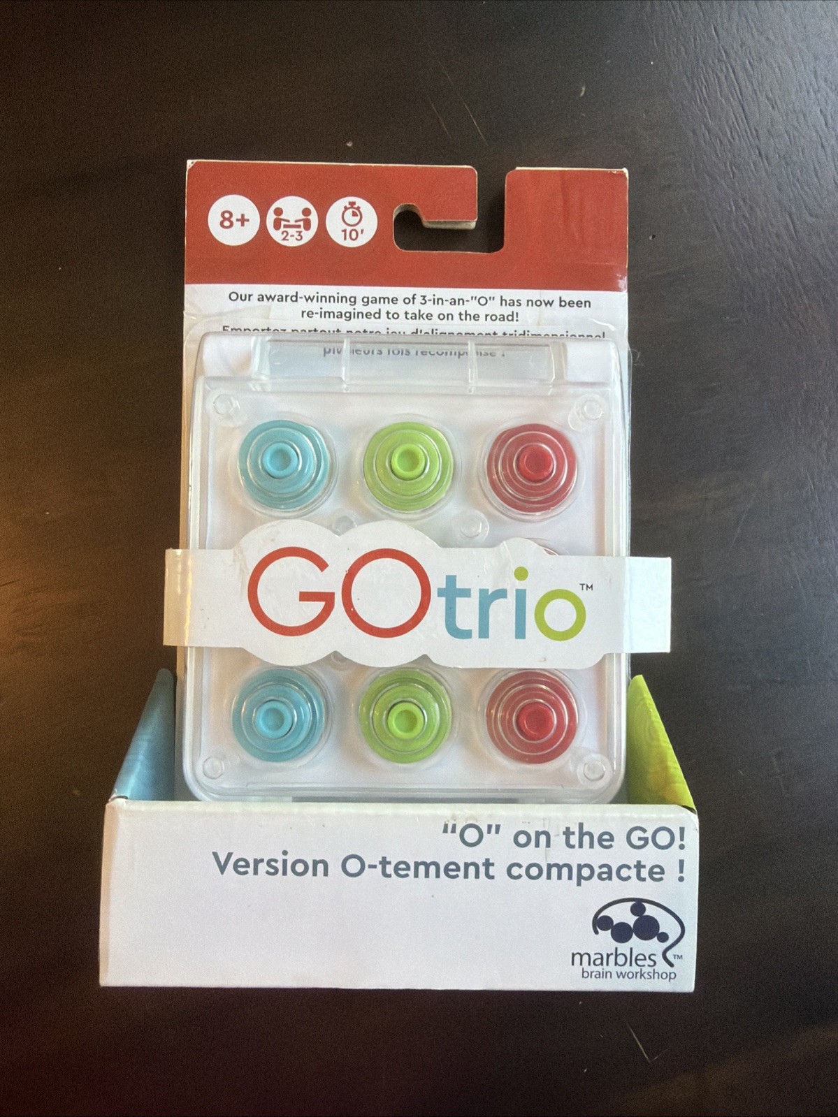 GOtrio O On the Go! Travel Puzzle Game MARBLES BRAIN WORKSHOP NEW