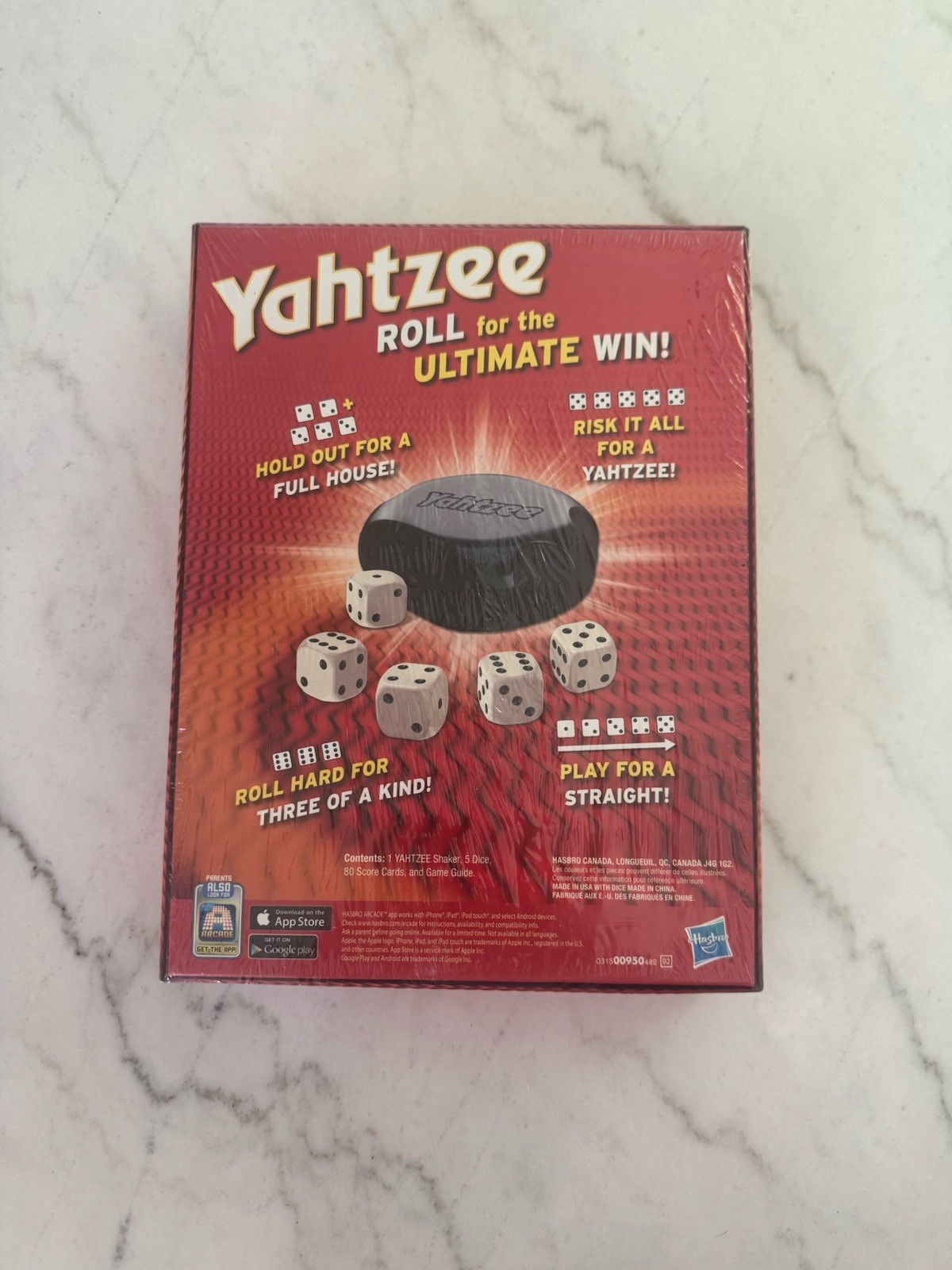 New Sealed Yahtzee Strategy Dice Game Travel Size Handheld Ages 8+ 2+ Players