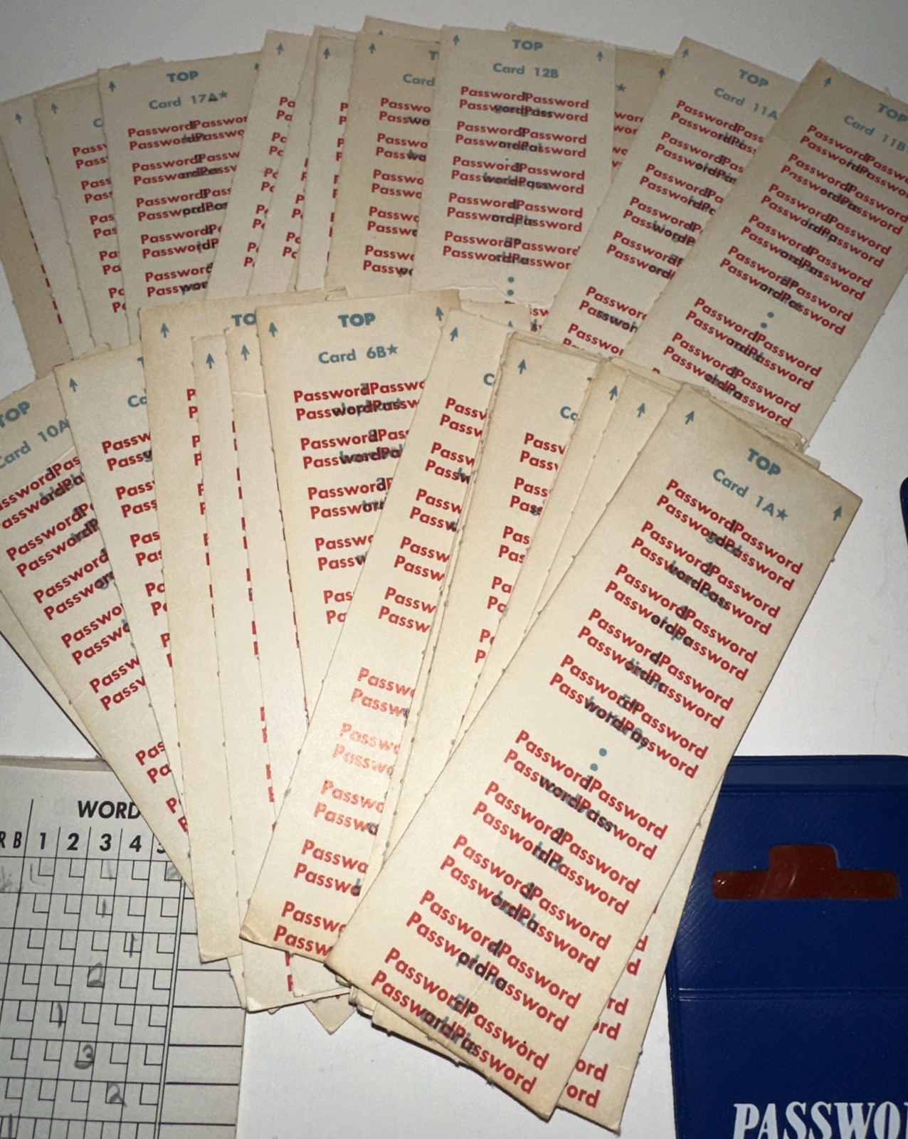 1962 PASSWORD Volume Two Replacement Cards Readers Milton Bradley