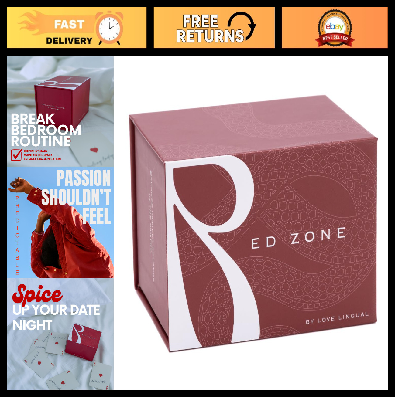 Intimacy Card Game for Couples – 250 Spicy Prompts & Role-Play Ideas for Date Ni