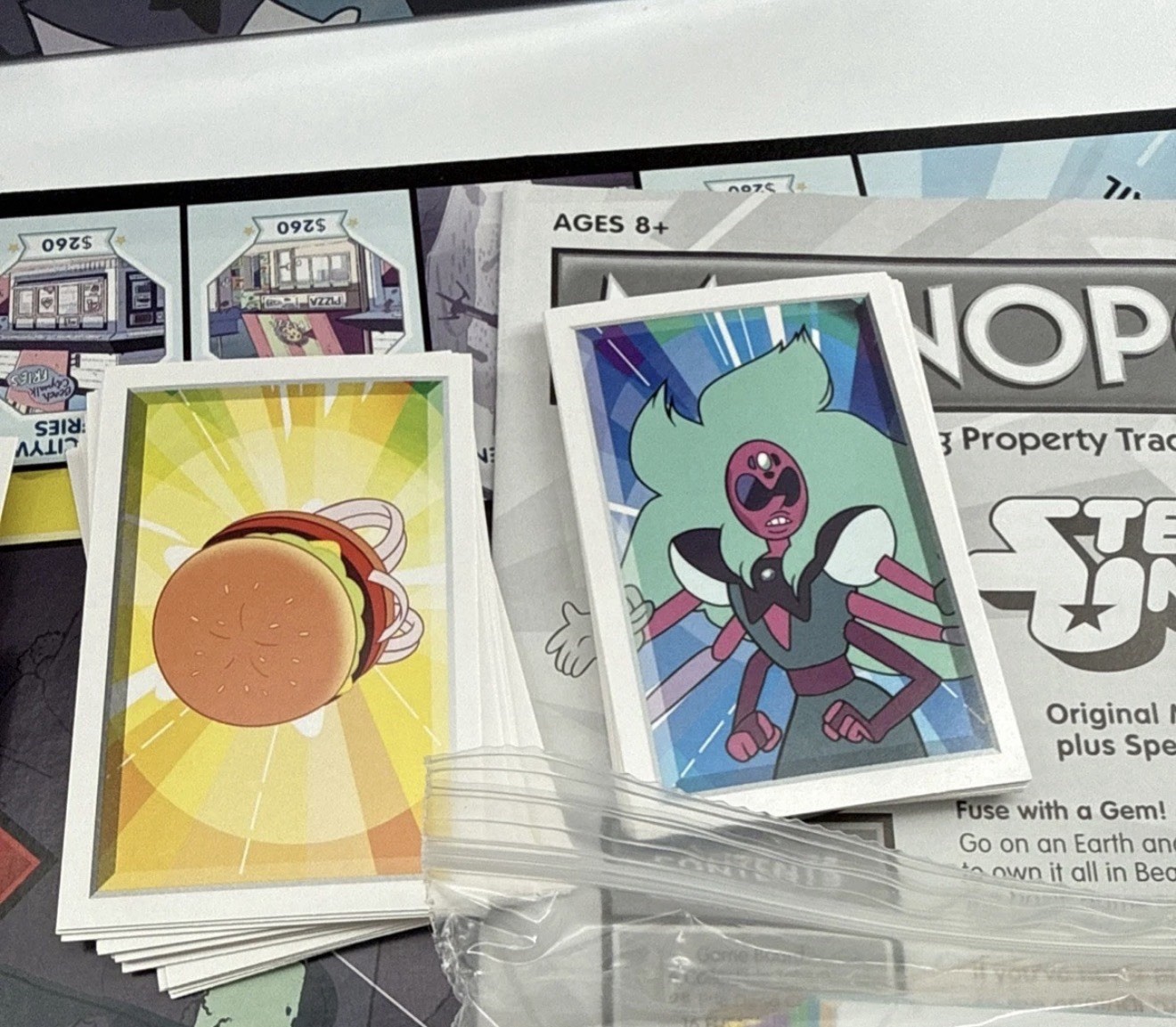 Steven Universe Edition Monopoly Board Game Cartoon Network Missing 2 Tokens
