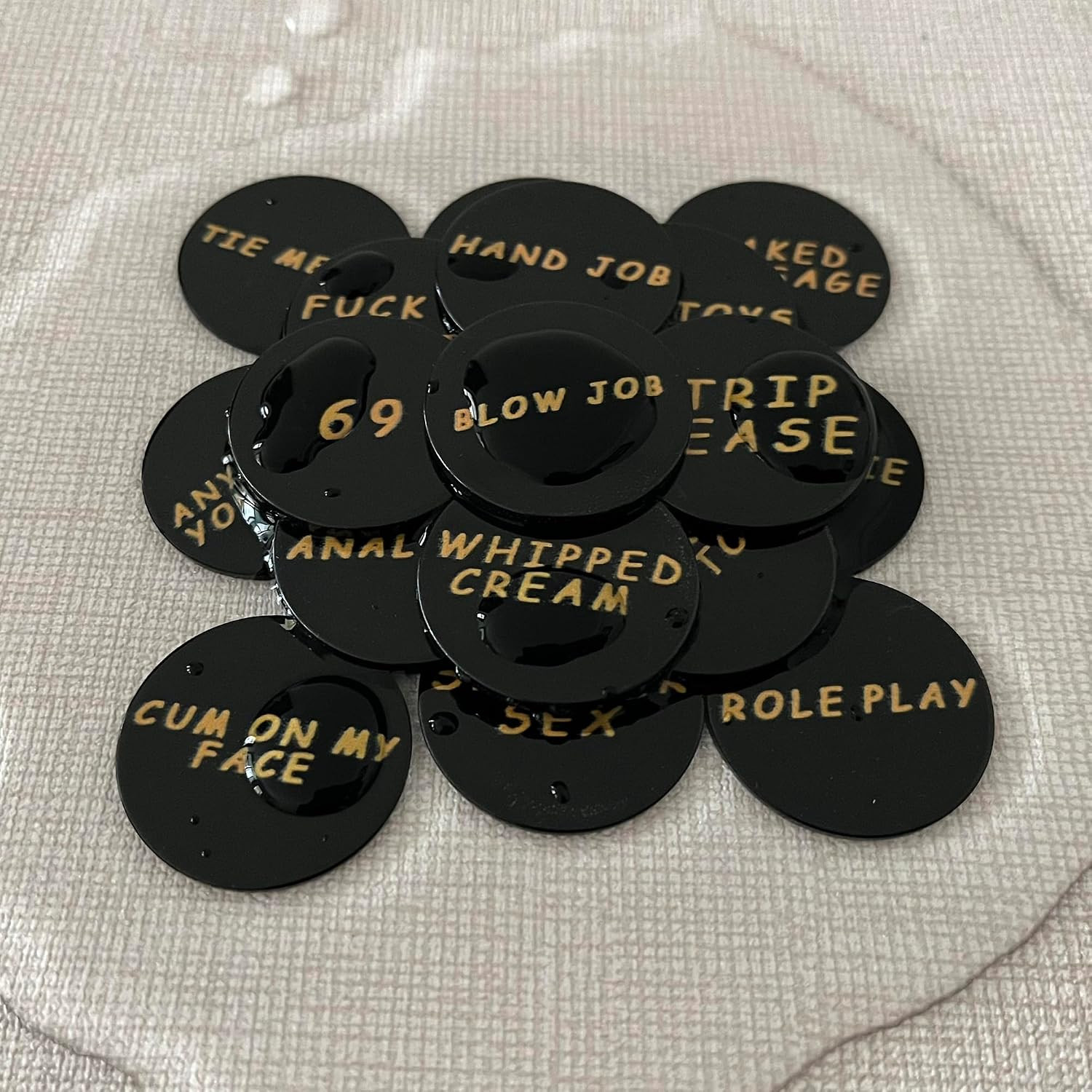 Sex Accessories for Adults Couple, Naughty Sex Token for Date Night Activity, Fu
