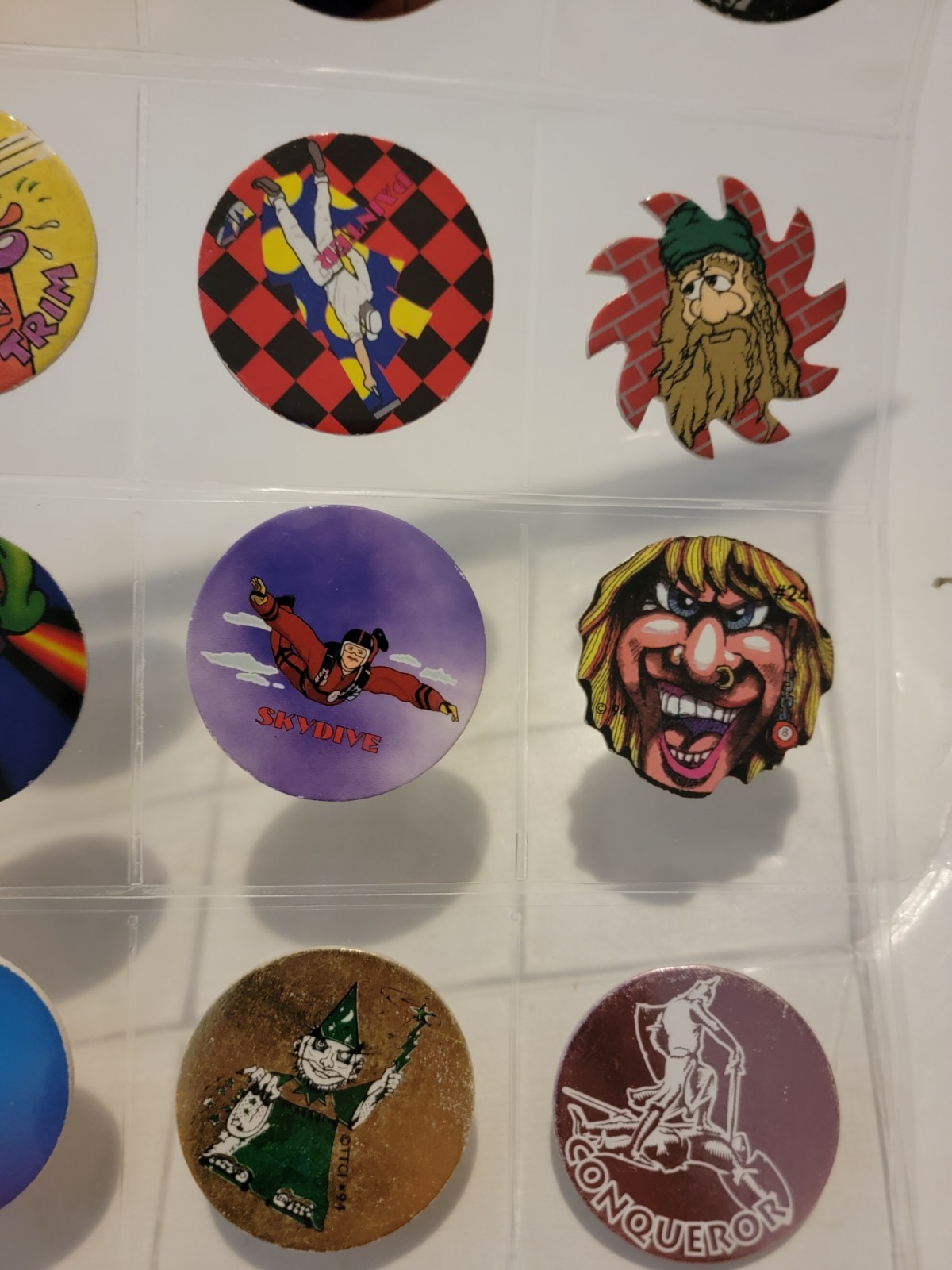 20 POGs Milk Caps Vintage Variety Vtg 90s Roy Rogers People Medieval Funny