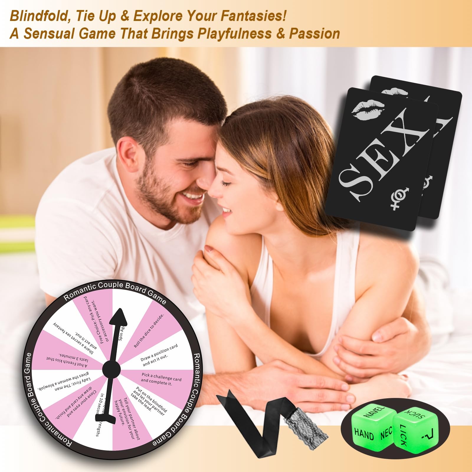 Sex Game for Adults 42 Romantic Bedroom Cards with Sex Positions, Challenges…