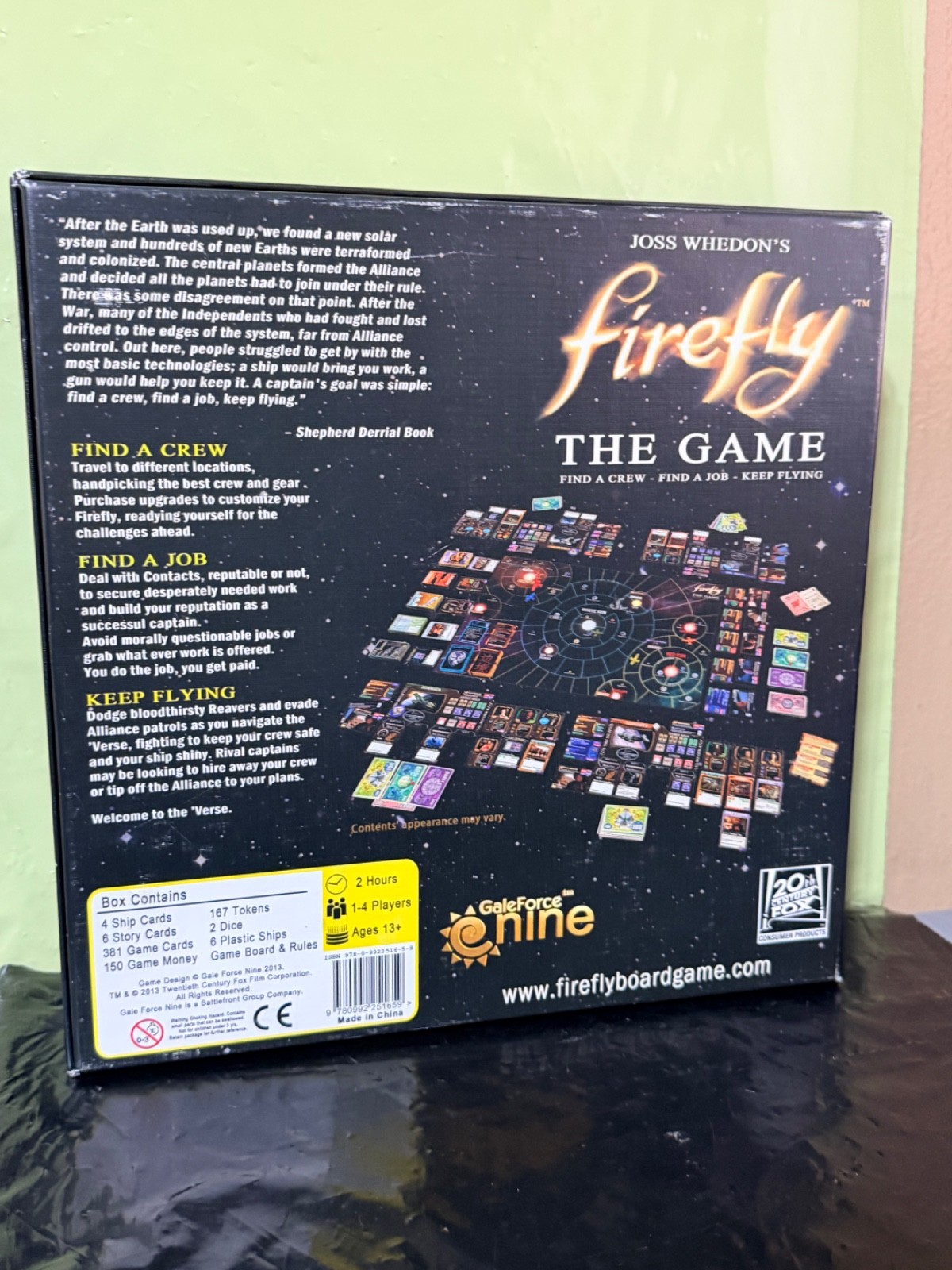 Firefly: The Game Joss Whedon Gale Force Nine, Complete 2013
