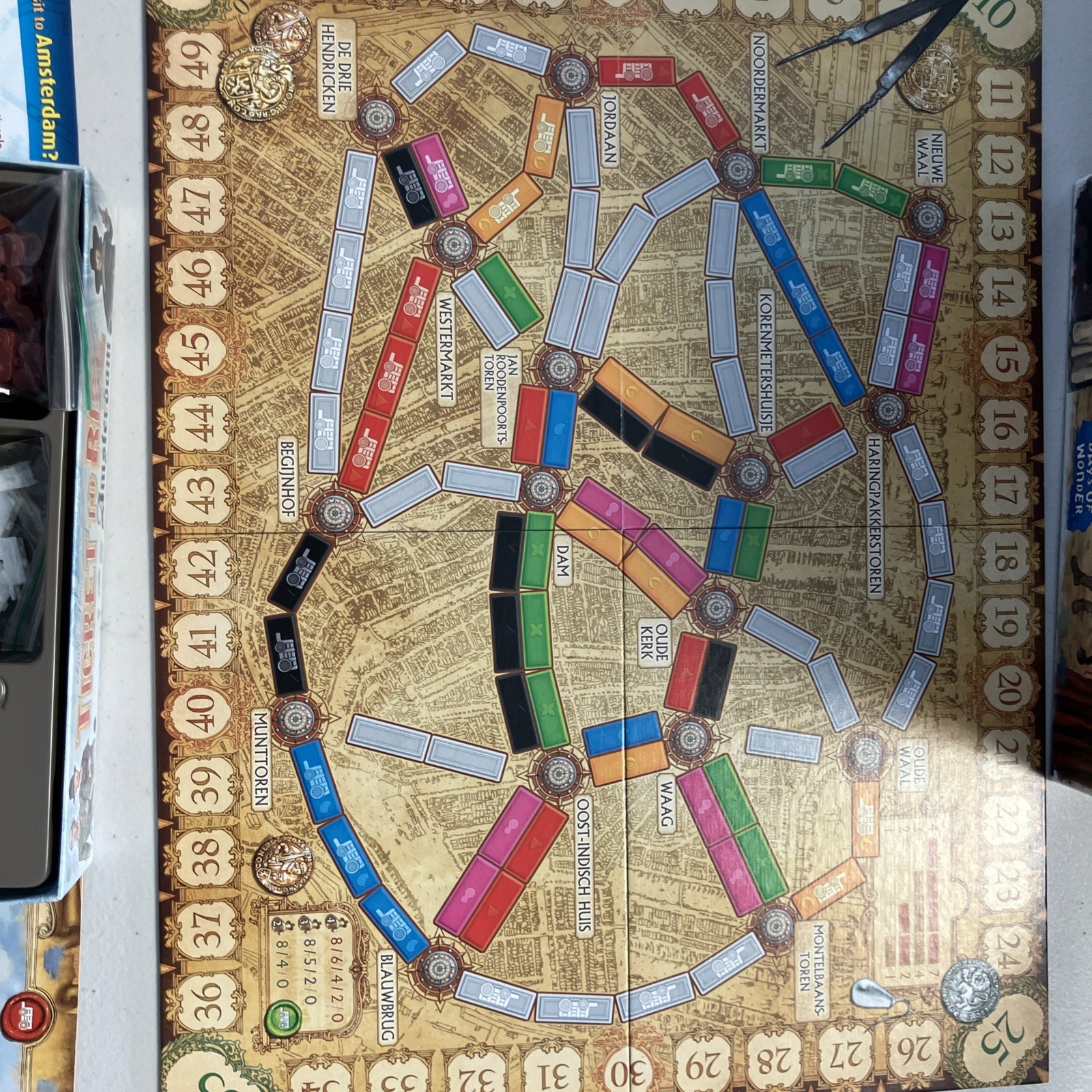 Ticket to Ride Amsterdam Board Game Days of Wonder Complete Barely Played Nice