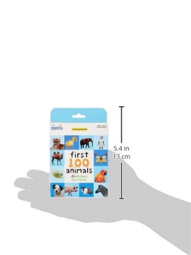Matching Card Game First 100 Animals Preschool Learning Briarpatch Based Board
