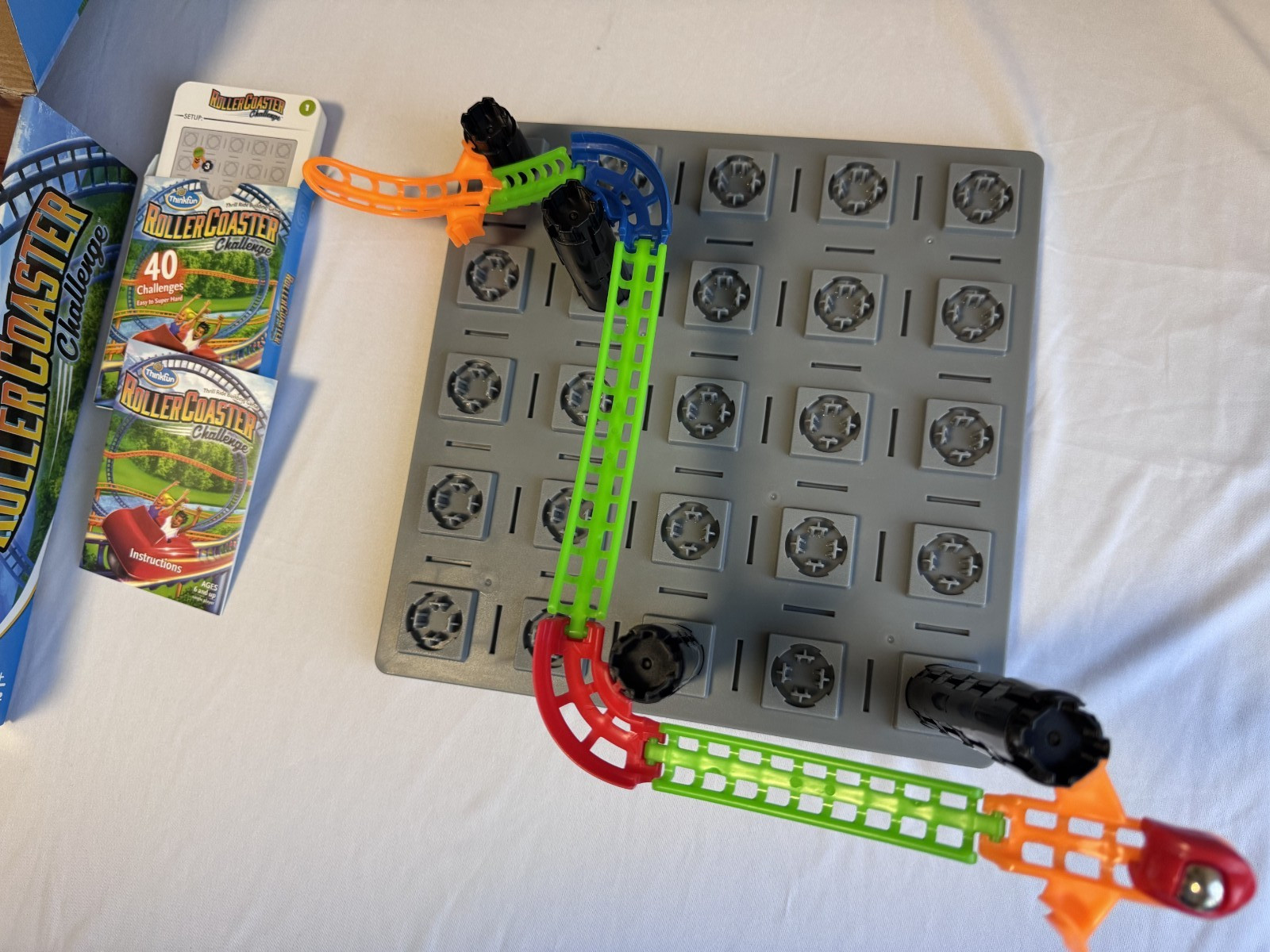 ThinkFun Roller Coaster Challenge Logic Board Game Stem Complete Set