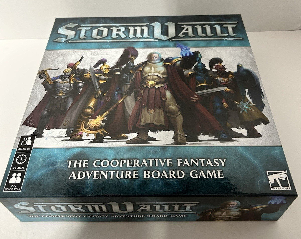 Storm Vault Cooperative Fantasy Adventure Board Game by Warhammer- Preowned