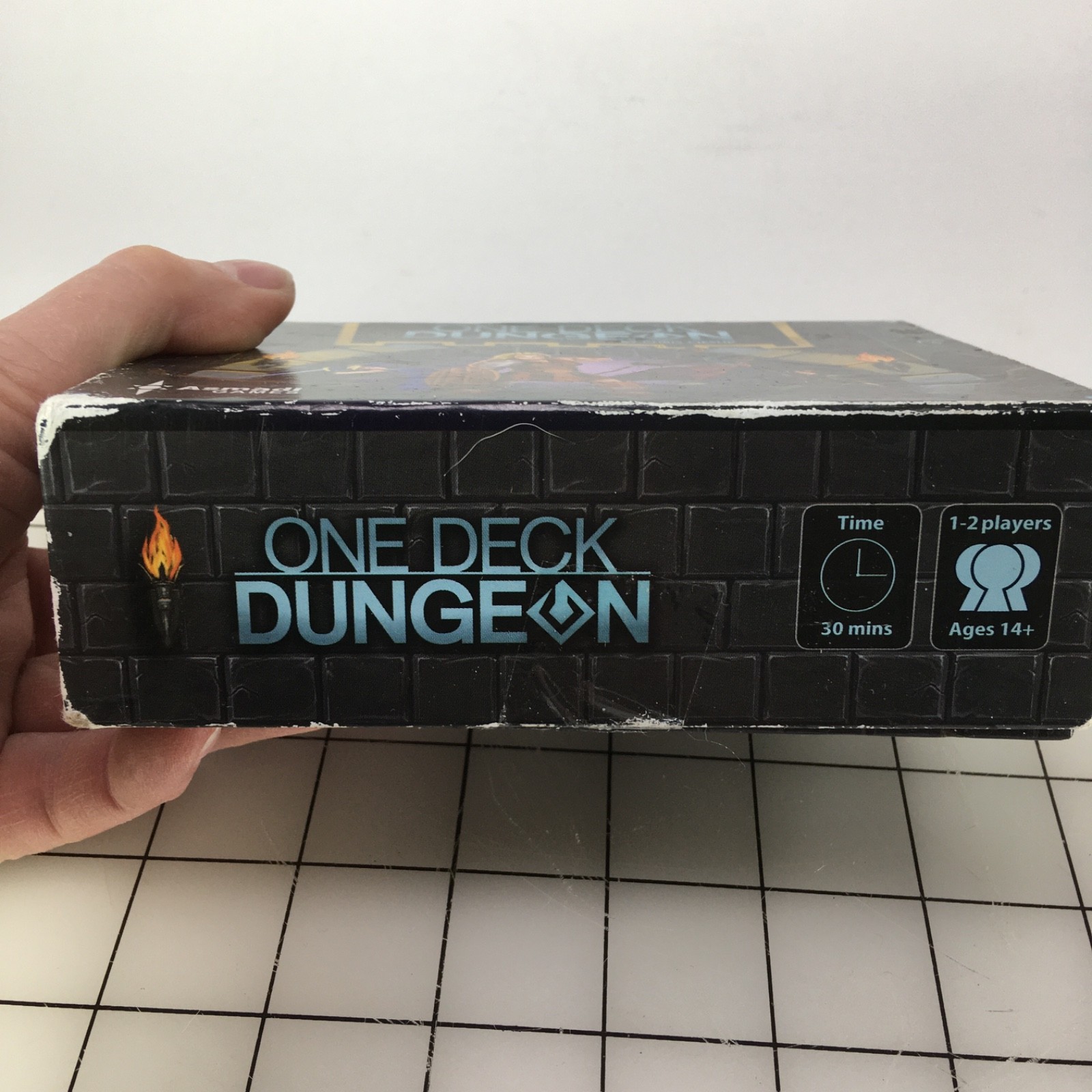 One Deck Dungeon Cooperative Dice Game for 1-2 Players Adventure BOX HAS WEAR