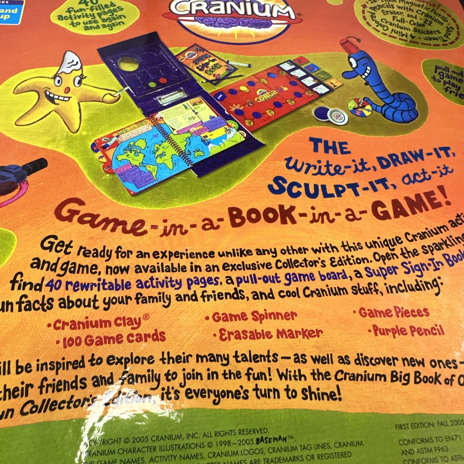 Cranium Big Book of Outrageous Fun Collector’s Edition Baseman Game Activity Bk
