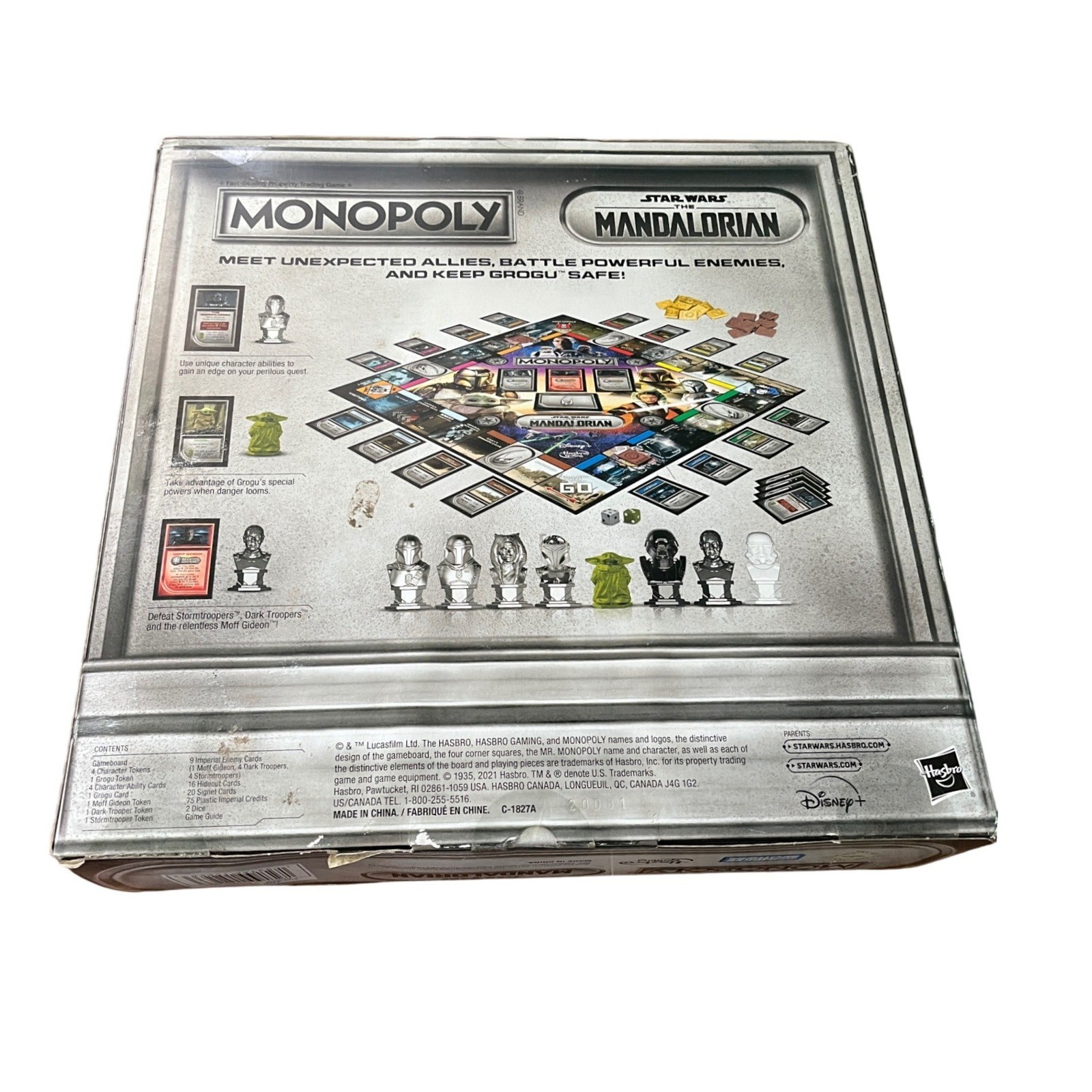 Hasbro Monopoly Star Wars The Mandalorian Board Game Silver F4257