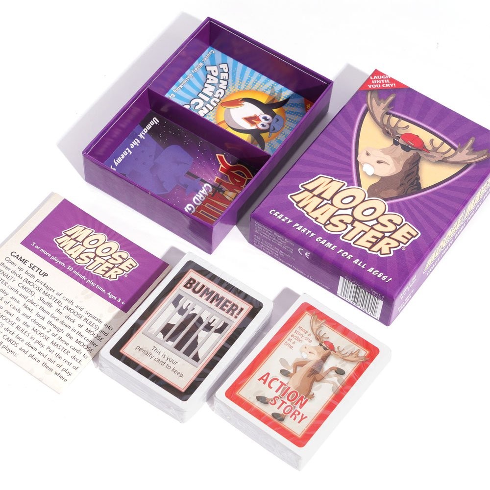 Moose Master Card Game,Crazy Party Game for All Ages,3-10 Players,Board Game JQ