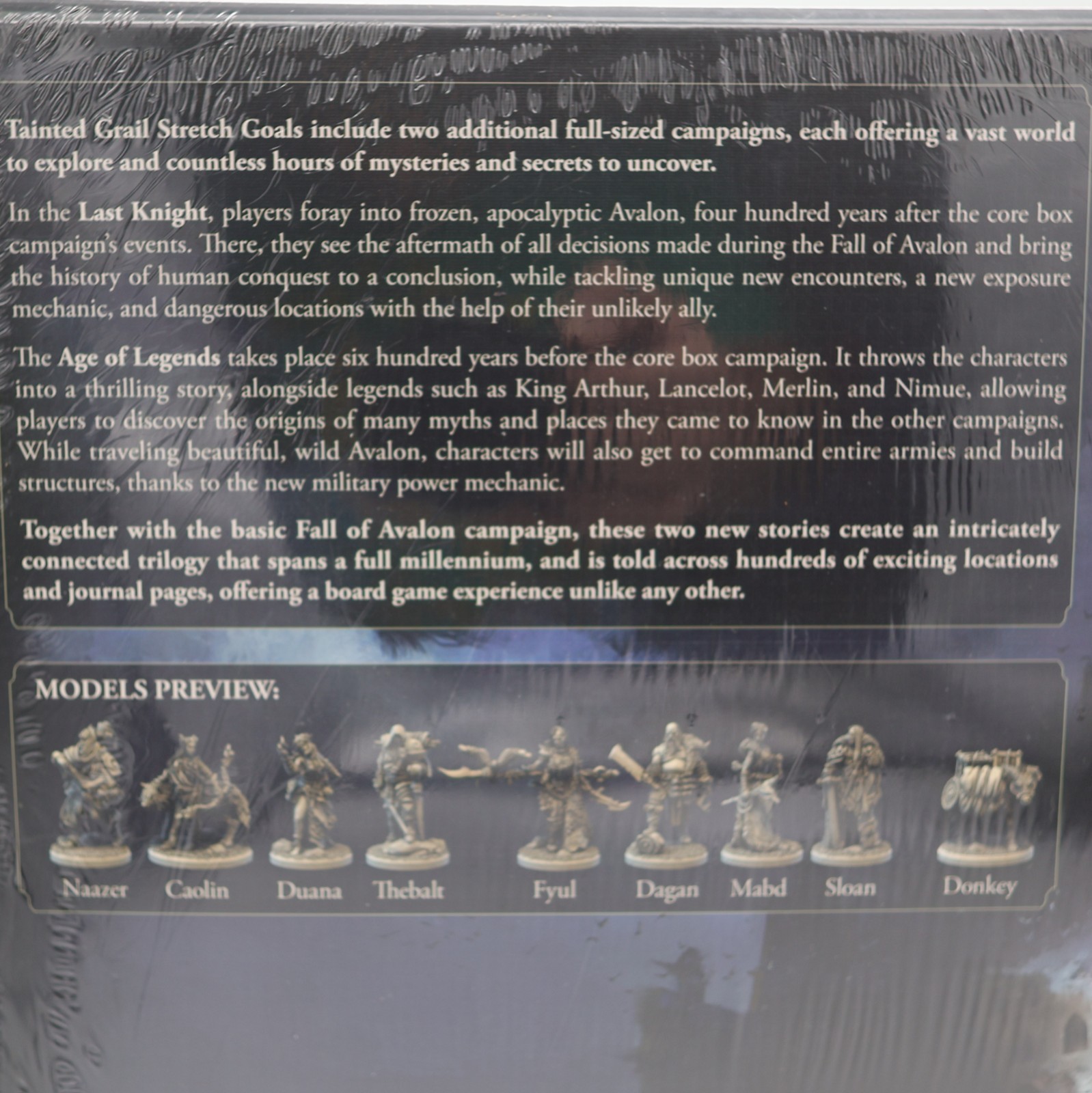 Tainted Grail 2.0 Kickstarter Stretch Goals Age Of Legends Last Knight Awaken