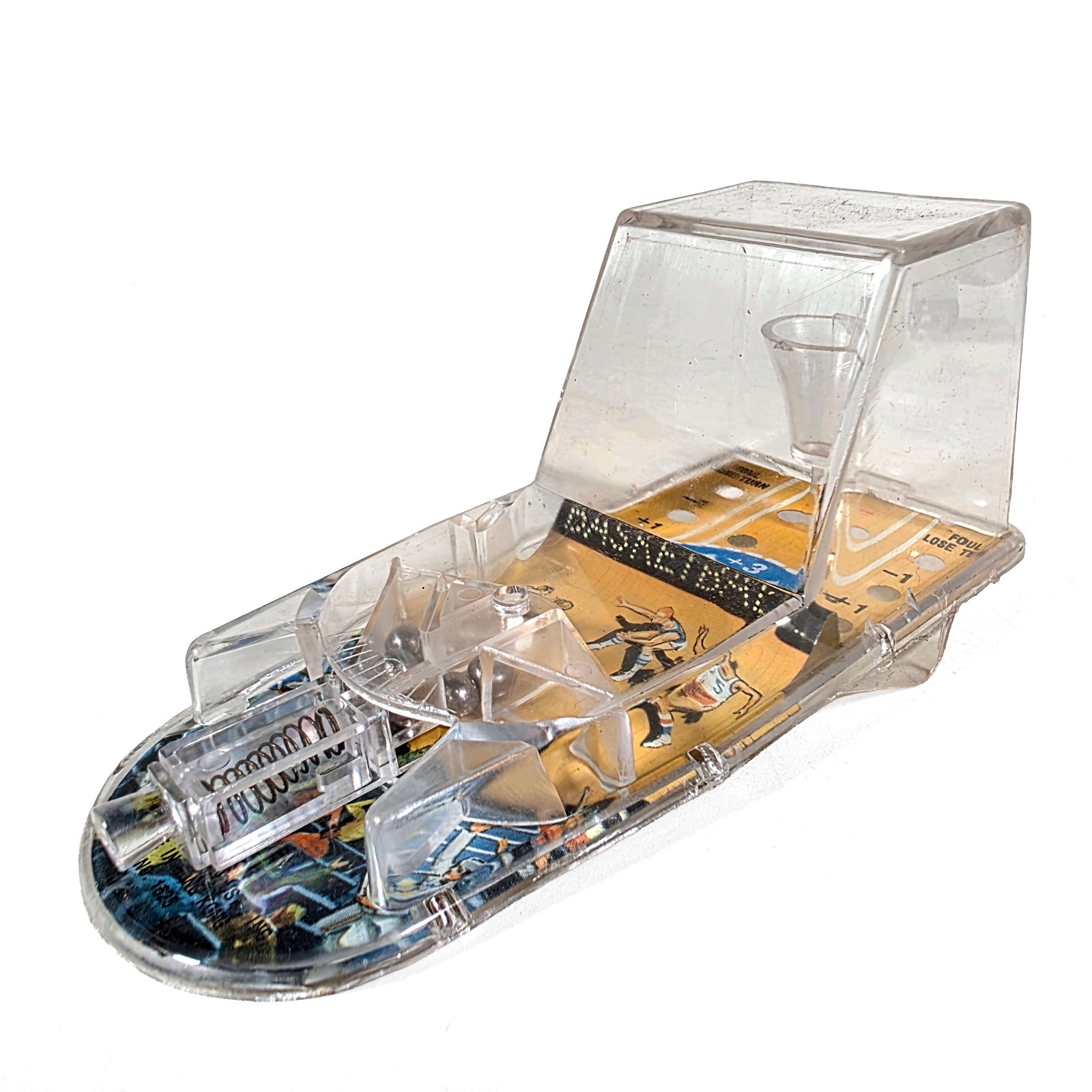 Plastic Basketball Pinball Game • Durham Industries • Hong Kong • Vintage 1975