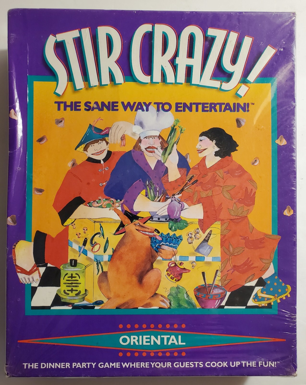 Stir Crazy! Sane Way to Entertain! Oriental Dinner Party Game New Sealed