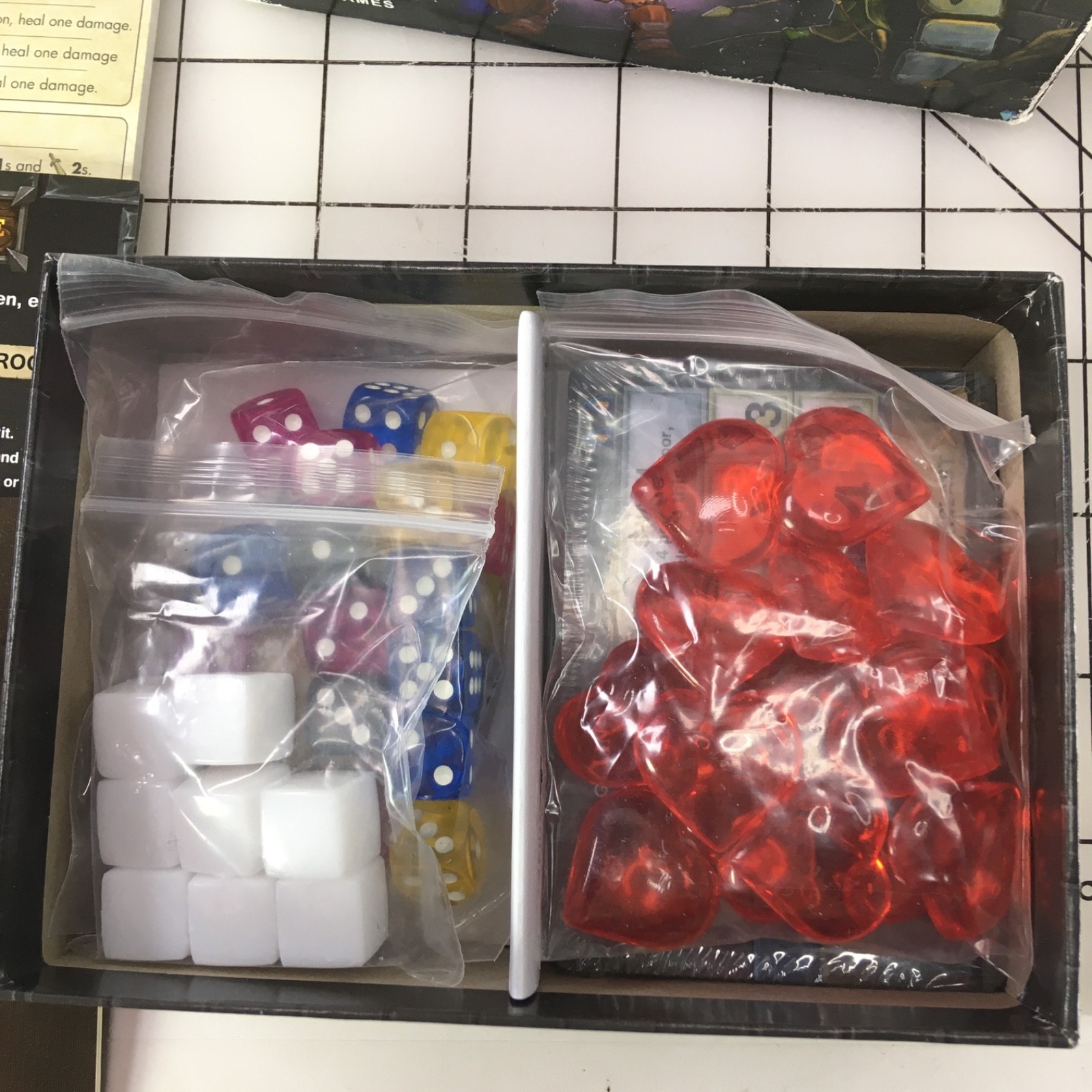 One Deck Dungeon Cooperative Dice Game for 1-2 Players Adventure BOX HAS WEAR