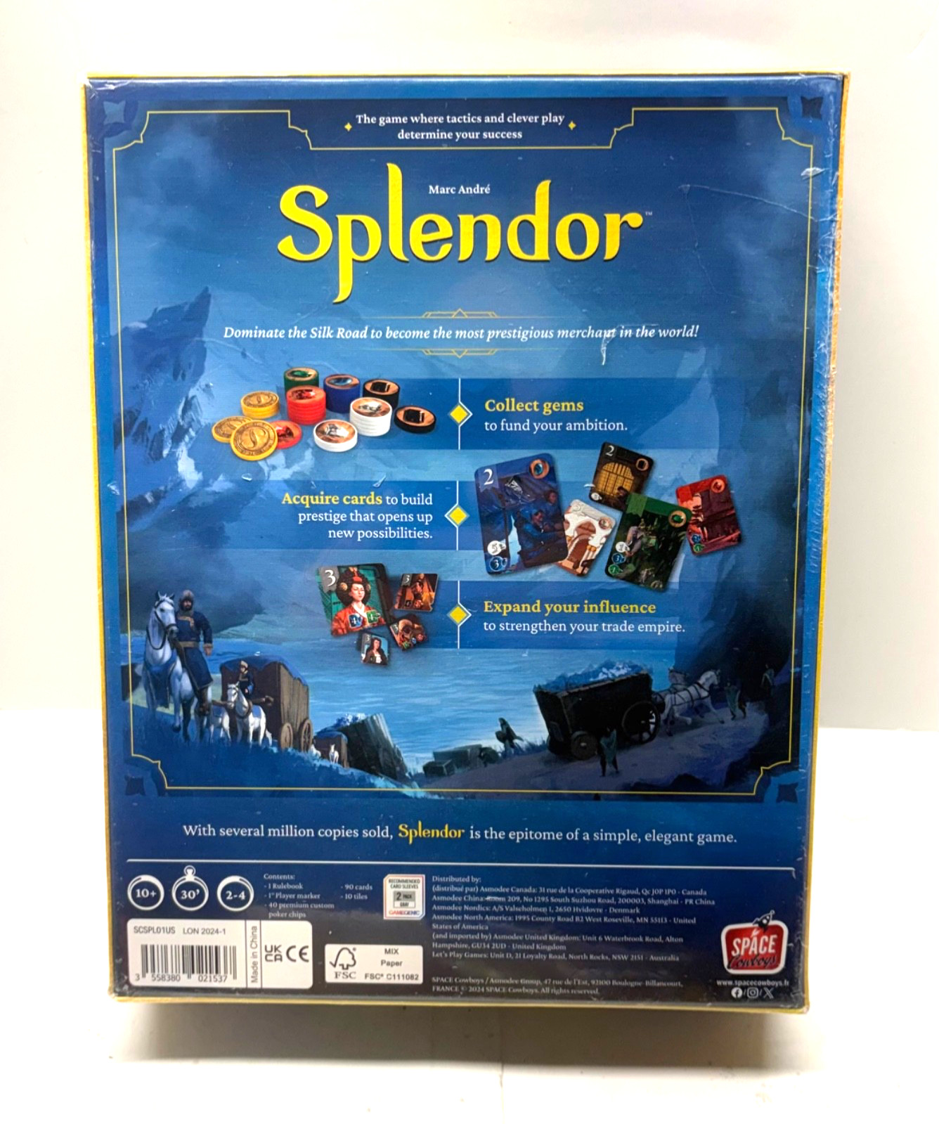 Splendor Board Game Marc Andre Strategy Game Space Cowboys New Sealed