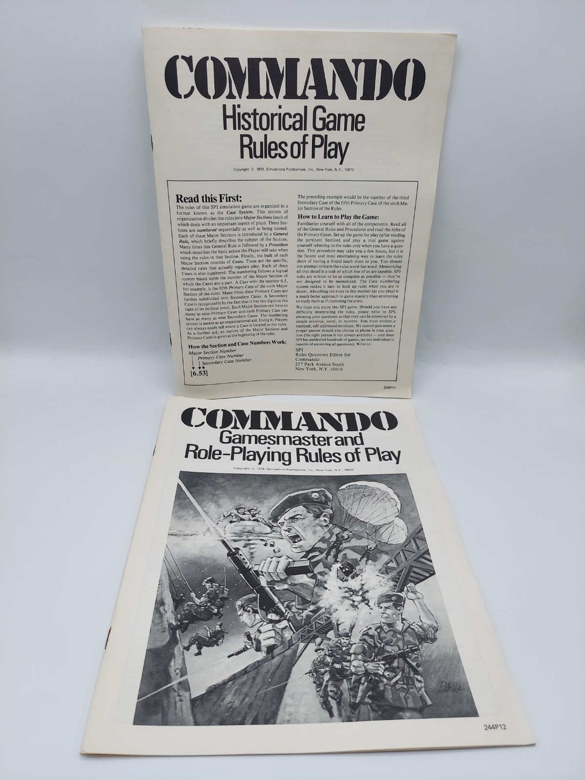 Vintage 1979 COMMANDO: The Combat Adventure Game SPI War Game – Complete