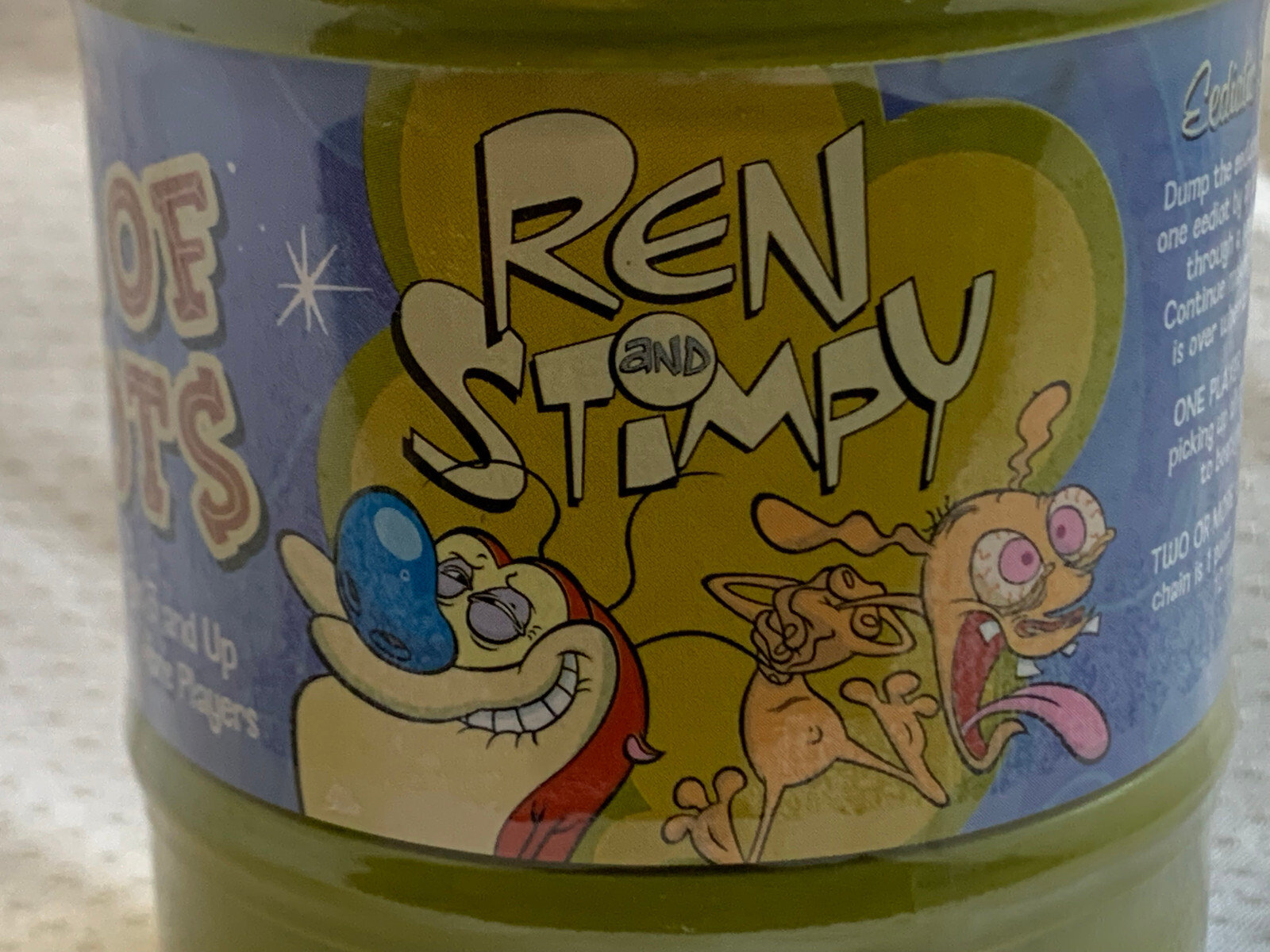 2004 Sababa Toys Super Toxic DRUM OF EEDIOTS Ren & Stimpy Sealed Toy Game