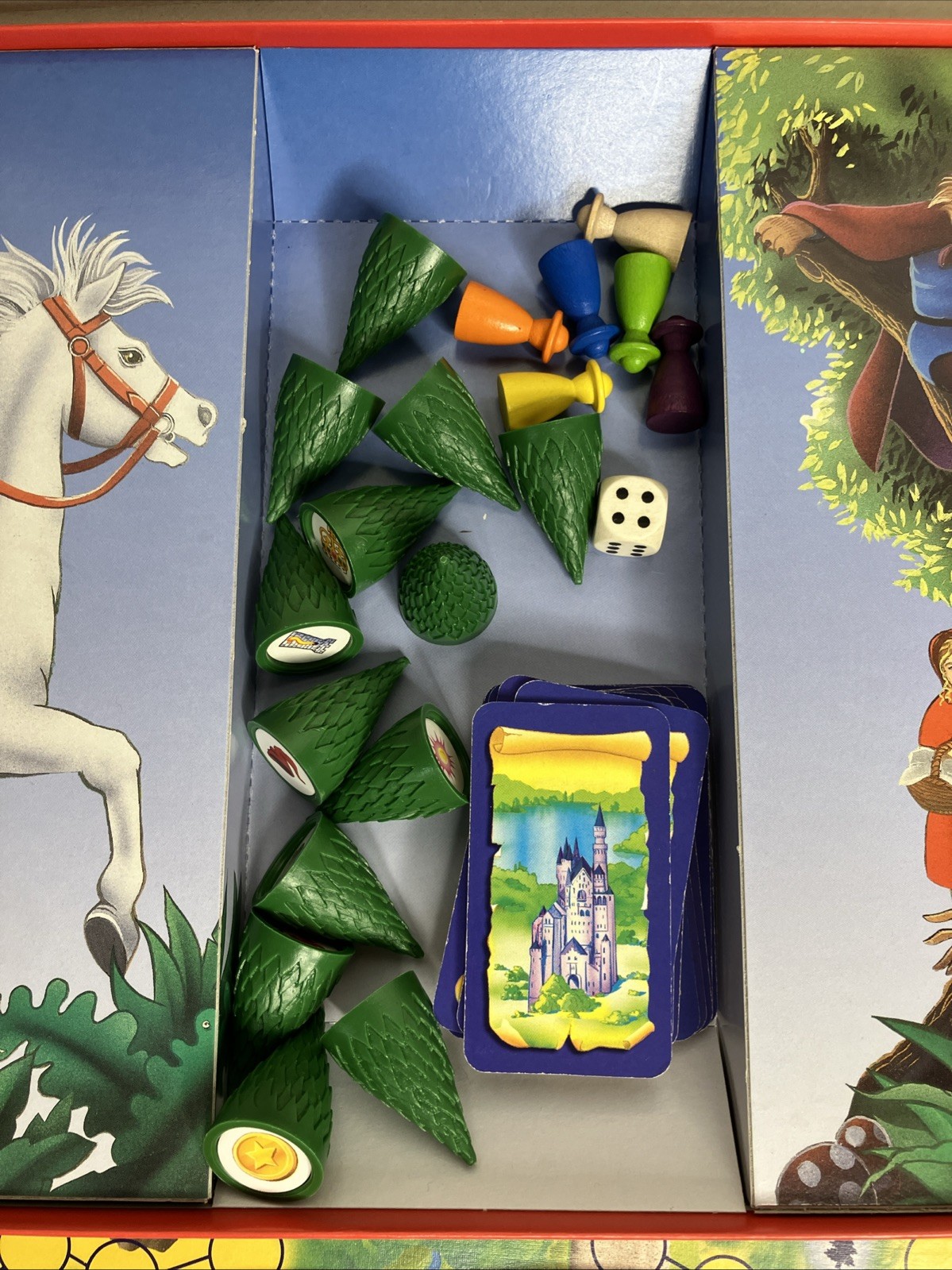 VINTAGE Enchanted Forest Board Game Ravensburger Only Missing One Wood Die