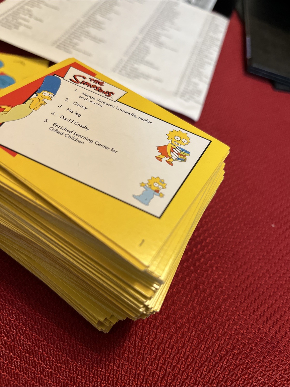 2000 The Simpsons Trivia Game in Collector Tin Complete