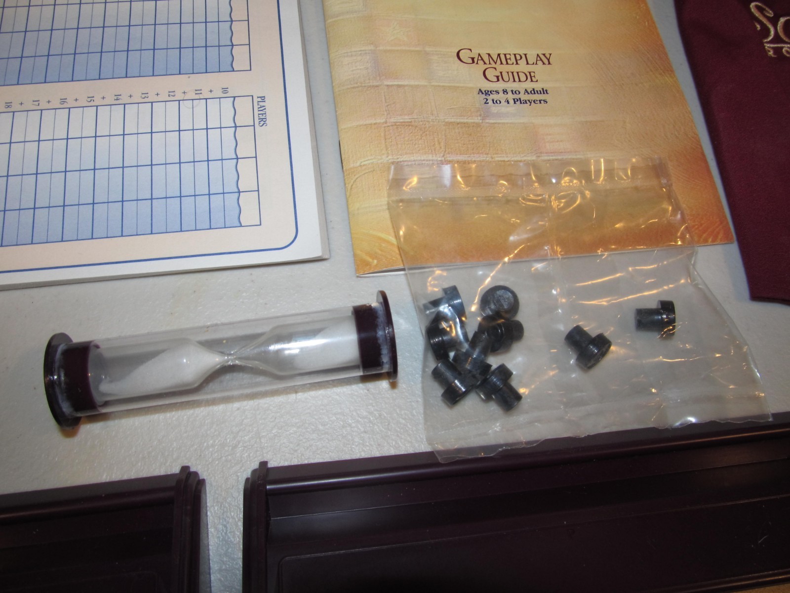 Scrabble Deluxe Collector’s Edition Rotating Turntable Crossword Game #4034