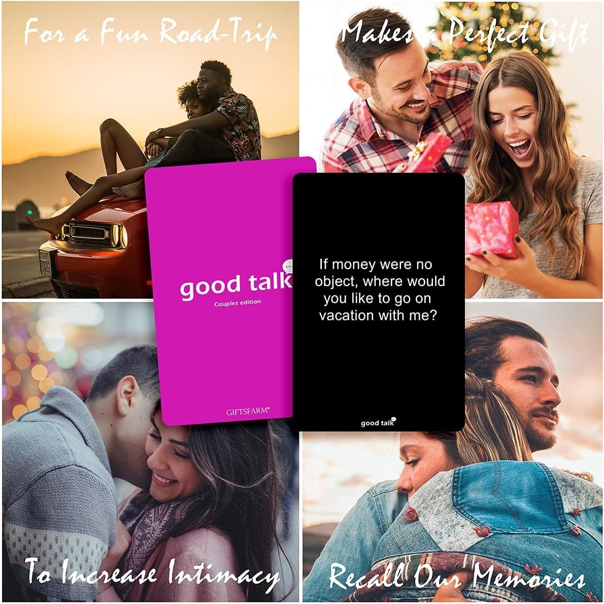 Couples Card Game Conversation Starters Romantic Gift for 2
