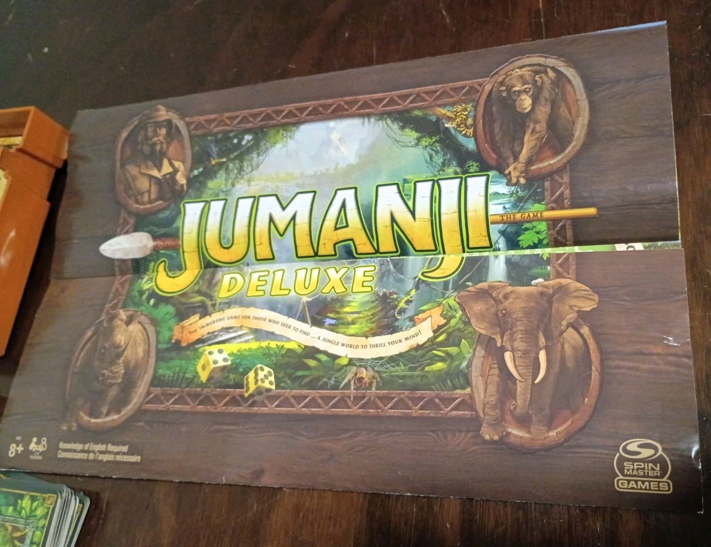 Jumanji Deluxe Electronic Board Game Spin Master 99% Complete Works Read