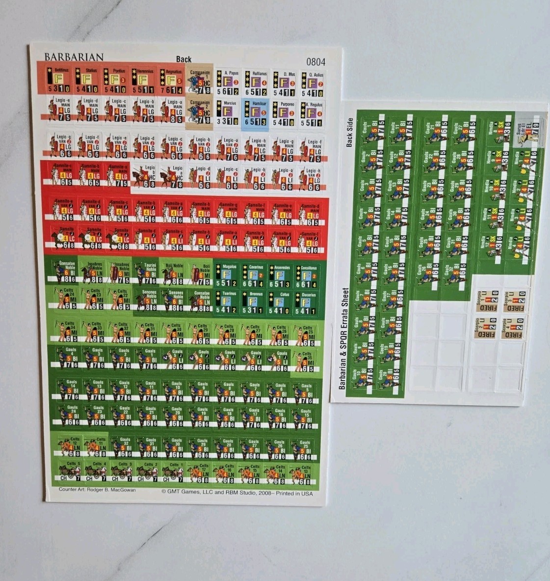 GMT Barbarian: Rome vs. The Gauls and Samnites, 315-200 BC – SPQR Battle Module