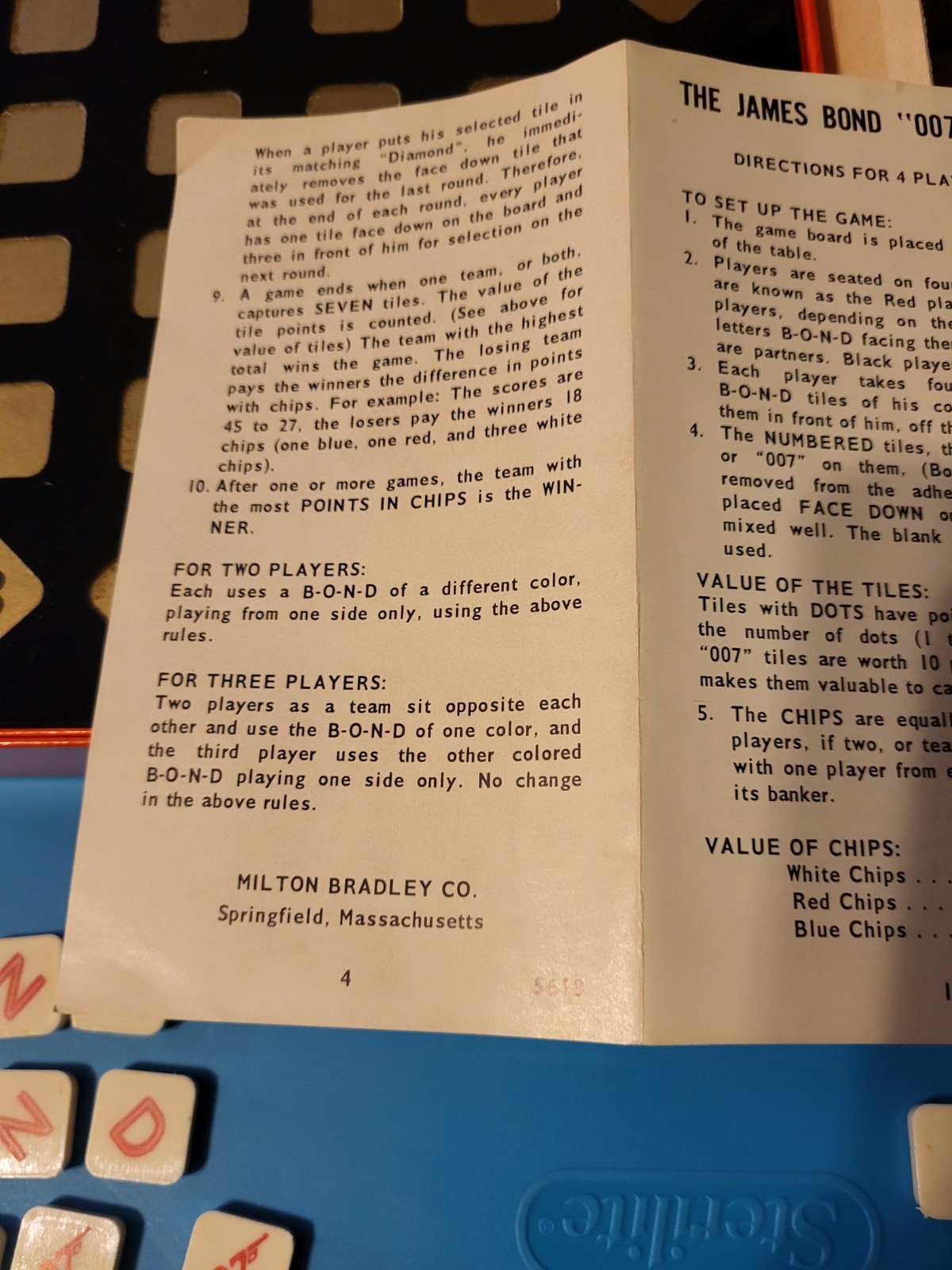 ORIGINAL JAMES BOND 007 BOARD GAME MILTON BRADLEY 1965 COMPLETE!