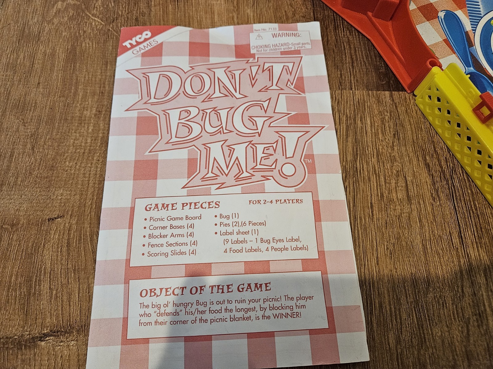 Vintage Tyco Don’t Bug Me Board Game 1994 2 to 4 Players