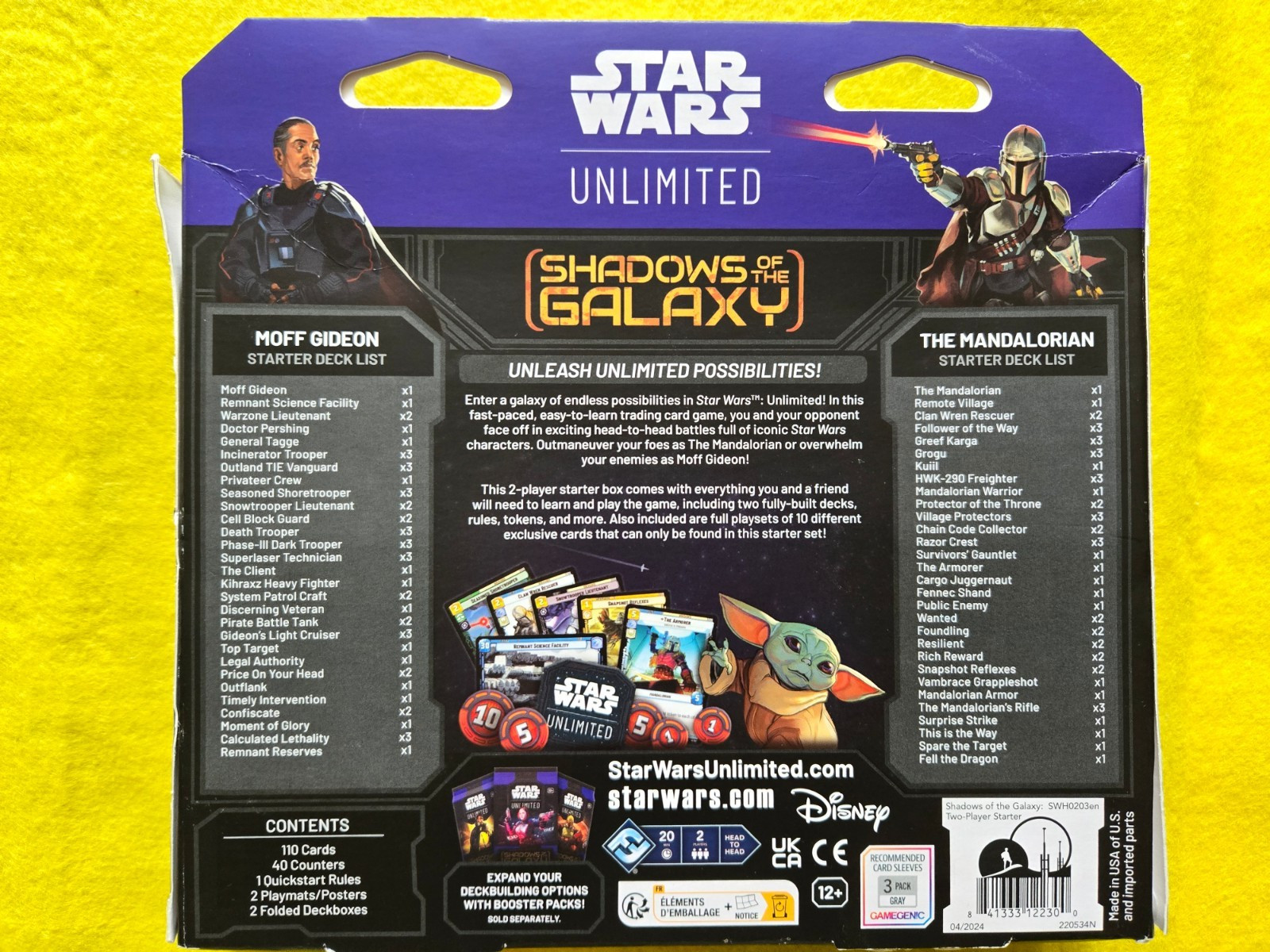 Star Wars Unlimited: Shadows of the Galaxy Two-Player Starter set, NEW, AWESOME!