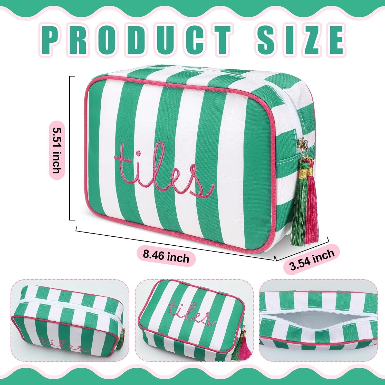 Mahjong Tile Bag with Zipper, Mahjong Storage Pouch Mah Jong Bags for Tiles B…