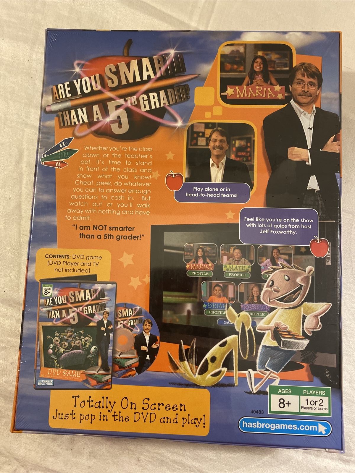 Are You Smarter Than A 5th Grader? DVD Game – Family Ages 8+ – Brand New Sealed