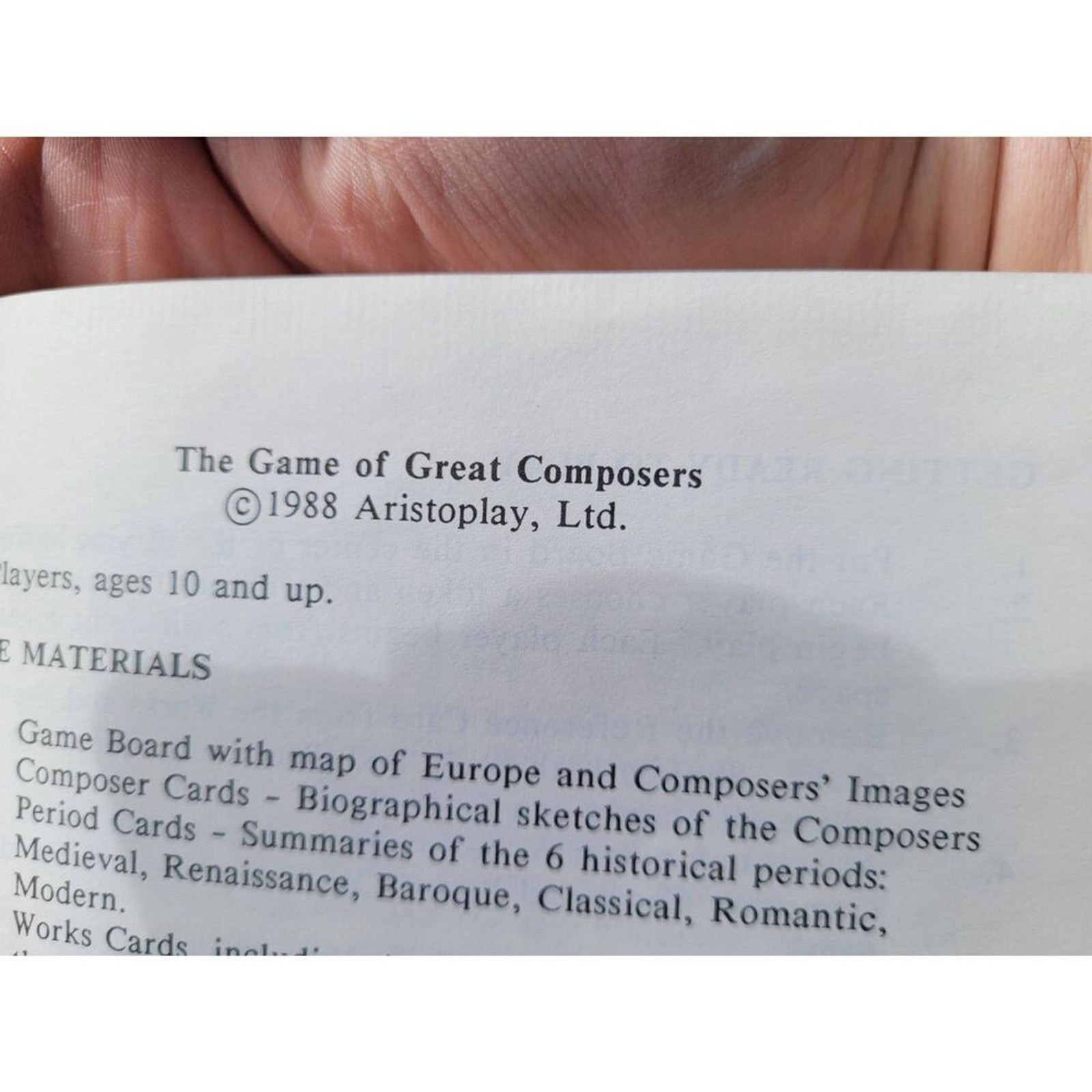 Vintage The Game of Great Composers Board Game – Aristoplay Educational