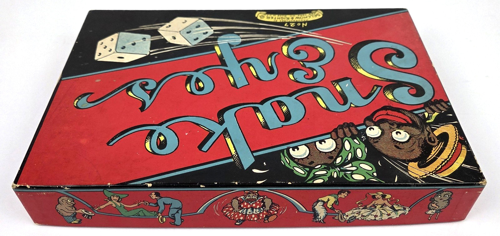 Vintage SNAKE EYES Game Circa 1930s By Selchow & Righter No. 27