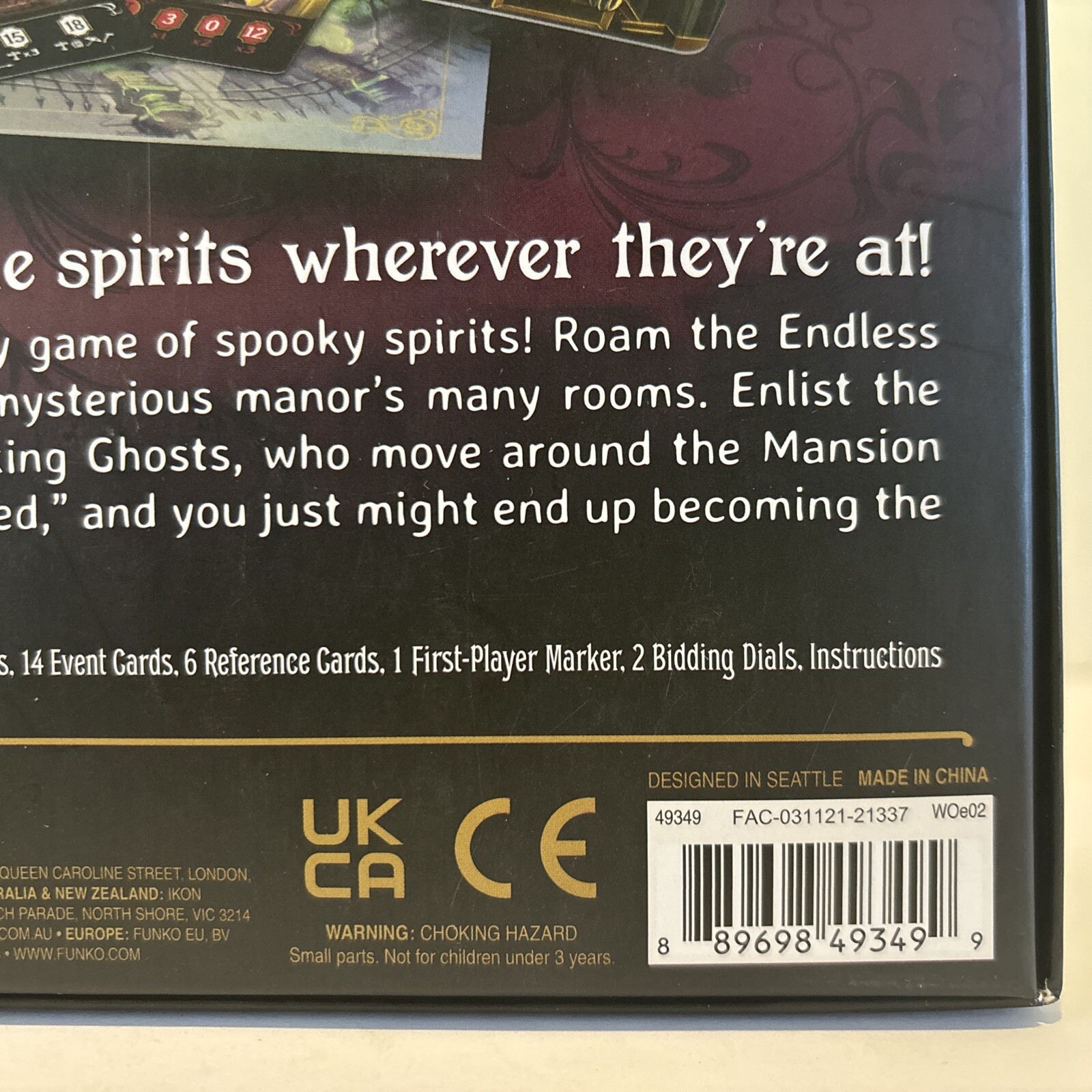 Disney The Haunted Mansion Halloween Board Game Call of The Spirits Never Played