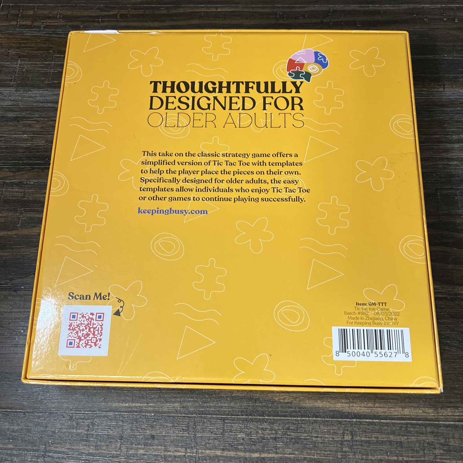 Keeping Busy Tic Tac Toe Strategy Game Designed For Older Adults
