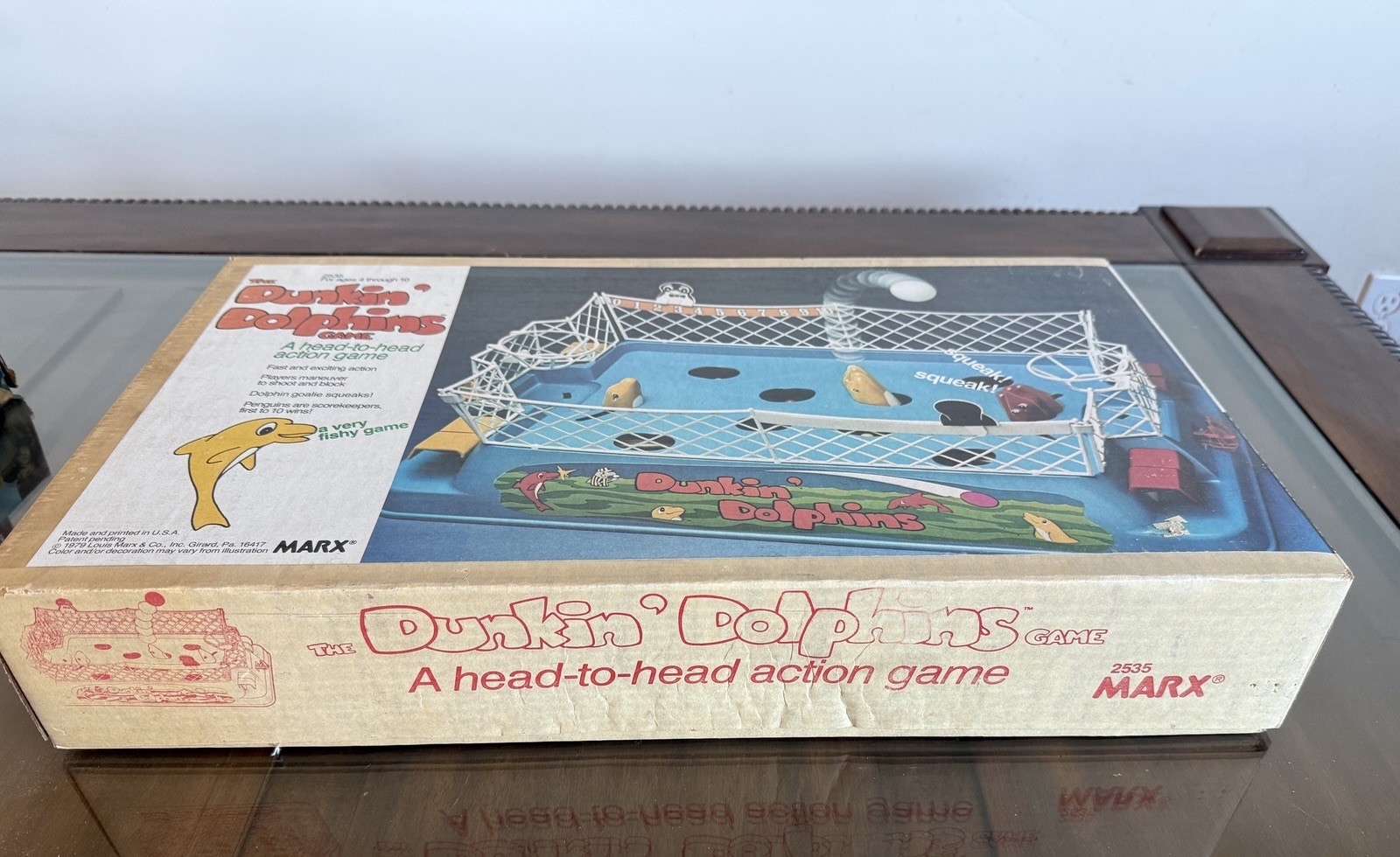Brand New 1979 Louis Marx The Dunkin’ Dolphins Game 2535 Sealed