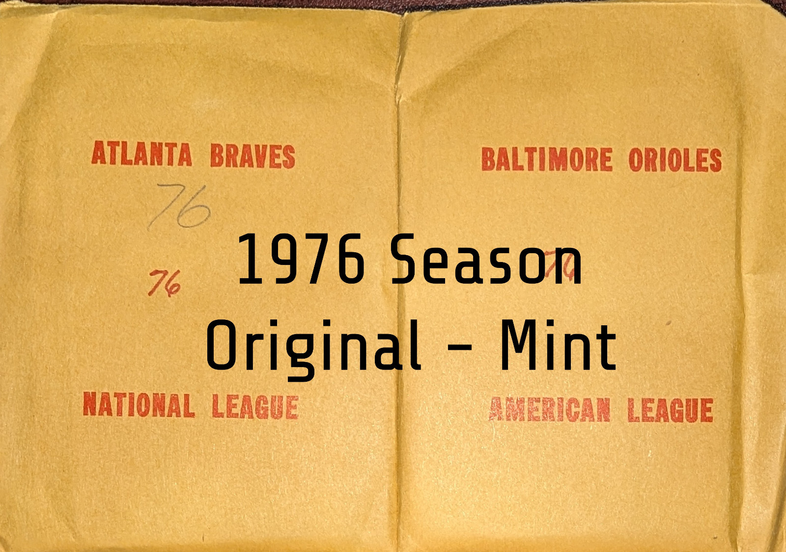 APBA Baseball Cards 1976 Season – Original – Mint (No XB)